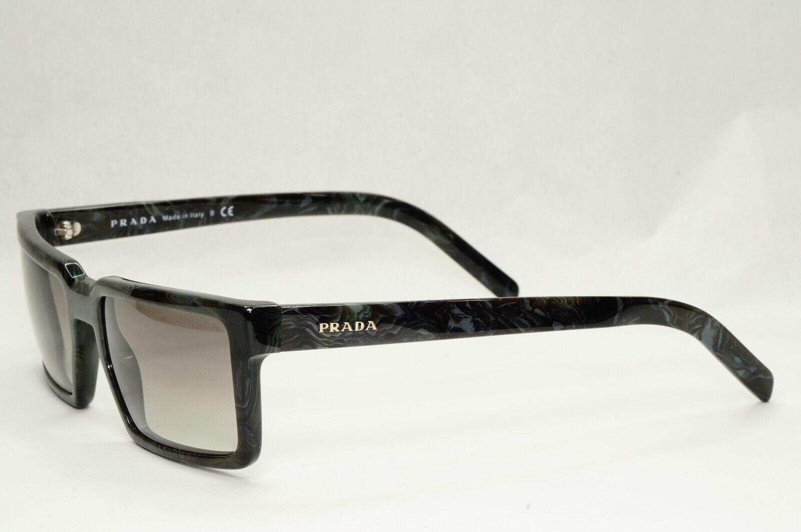Prada Sunglasses Technique Grey Marble Gradient Square PR03SS SPR 03S UEK-0A7