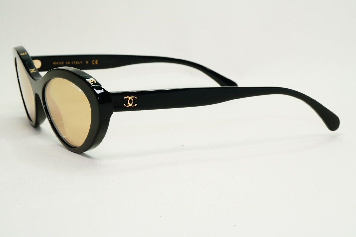 Chanel Sunglasses Letters Black Glossy Gold Mirror 5416 c.622/T6 57mm