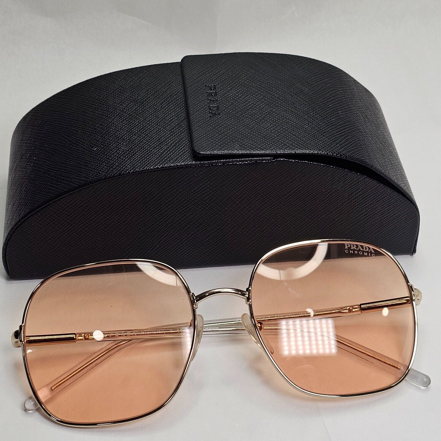 Prada Sunglasses Photochromic Gold Yellow Orange PR67XS SPR 67X ZVN-09D 270324