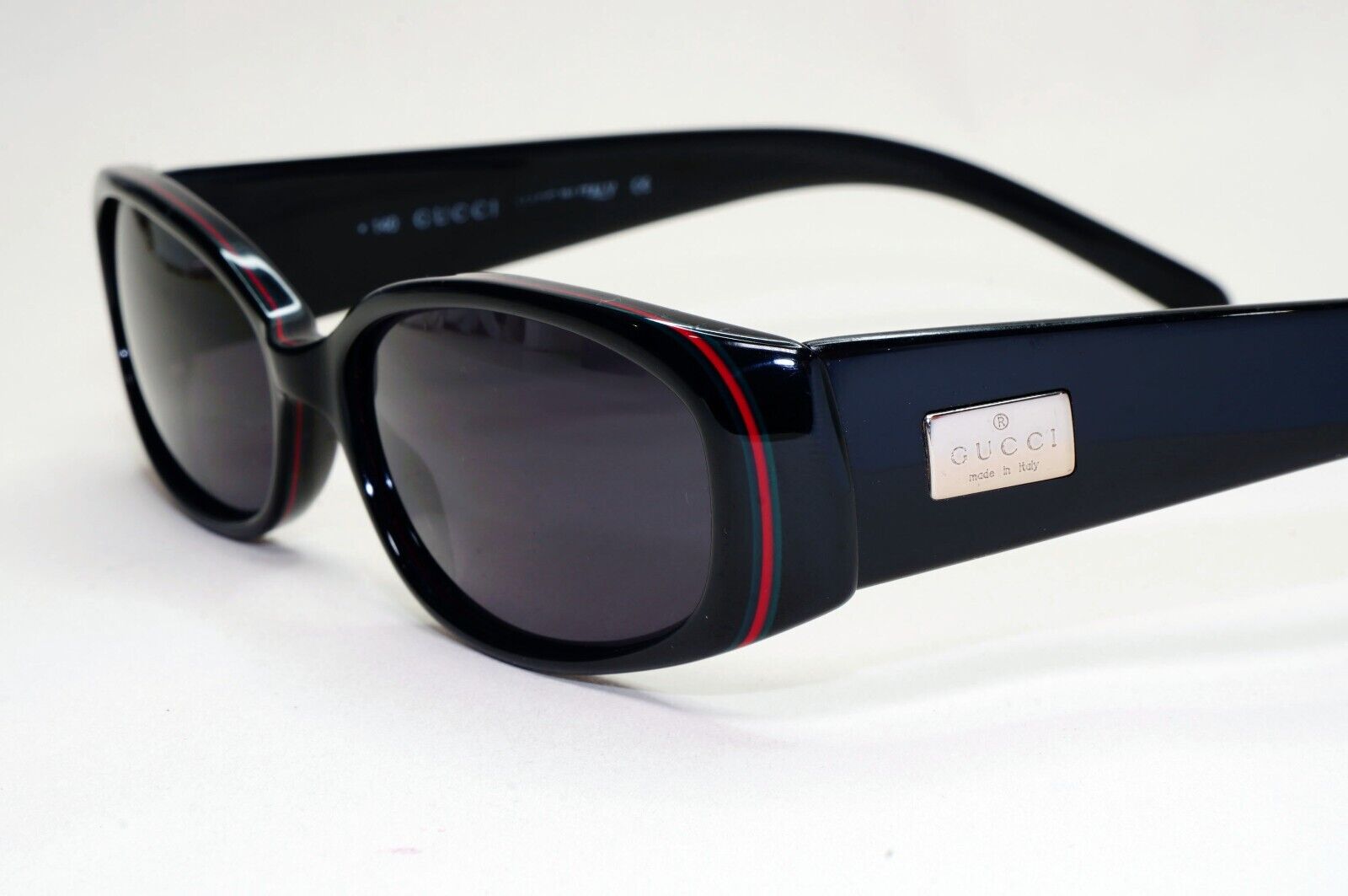 Gucci Sunglasses 1998 Vintage Black Rectangle GG 2451/S E5W Small 53mm 141024