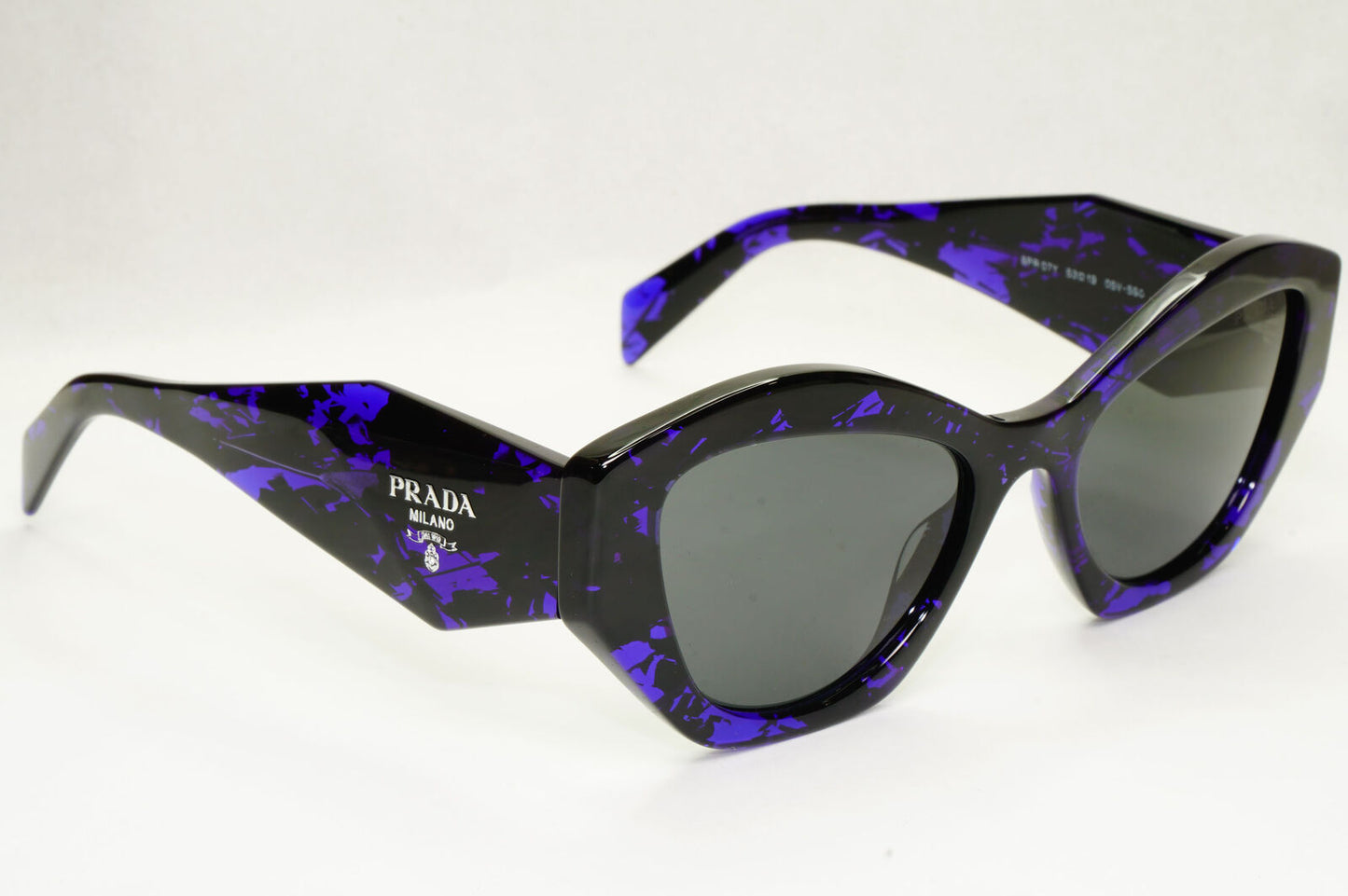 Prada Symbole Sunglasses Black Purple Marble PR07YS SPR 07Y 05V-5S0