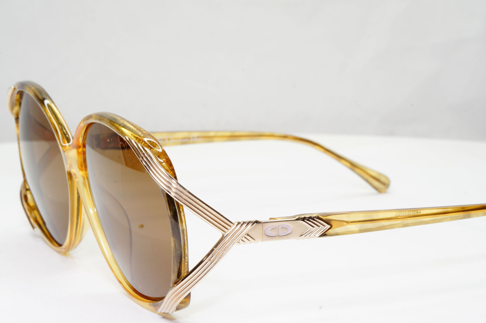 Dior 1990s Vintage Sunglasses Germany Gold Honey Transparent 2520 20 071222