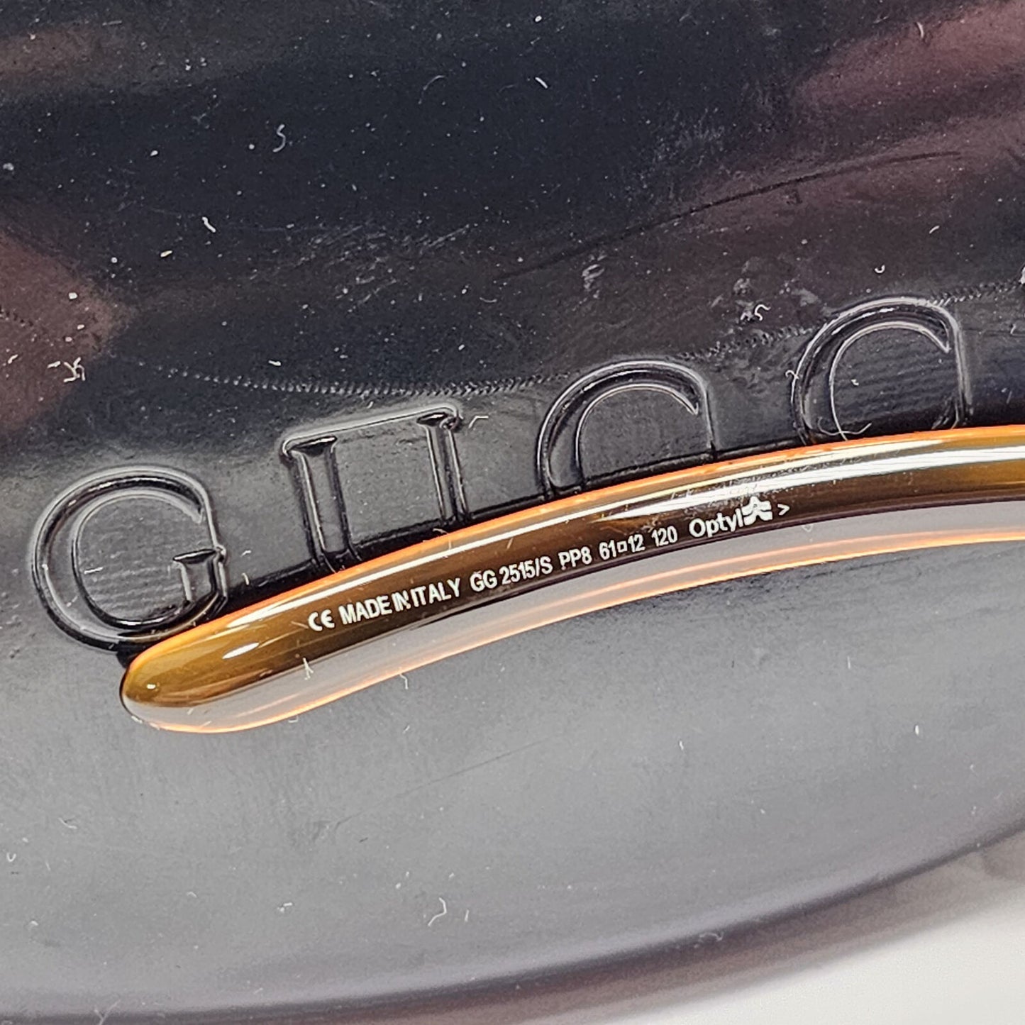 Gucci Sunglasses 1999 Vintage Brown Dark Orange Honey GG 2515/S PP8 180224