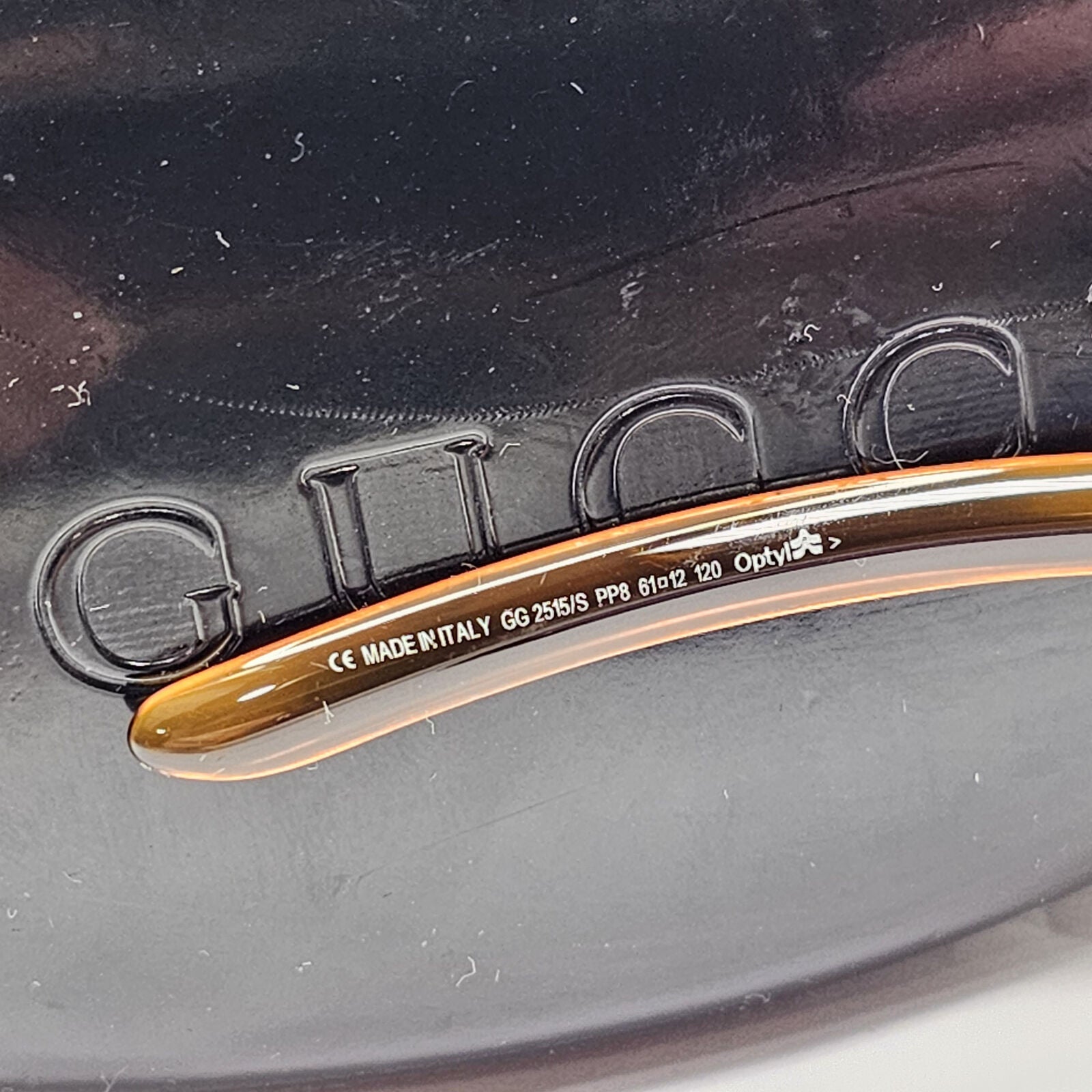 Gucci Sunglasses 1999 Vintage Brown Dark Orange Honey GG 2515/S PP8 180224