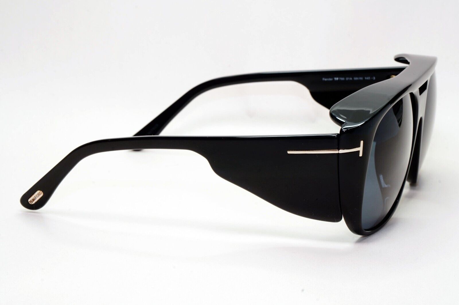 Tom Ford Sunglasses Fender Black Side Shields Square Large FT0799 TF 799 01A