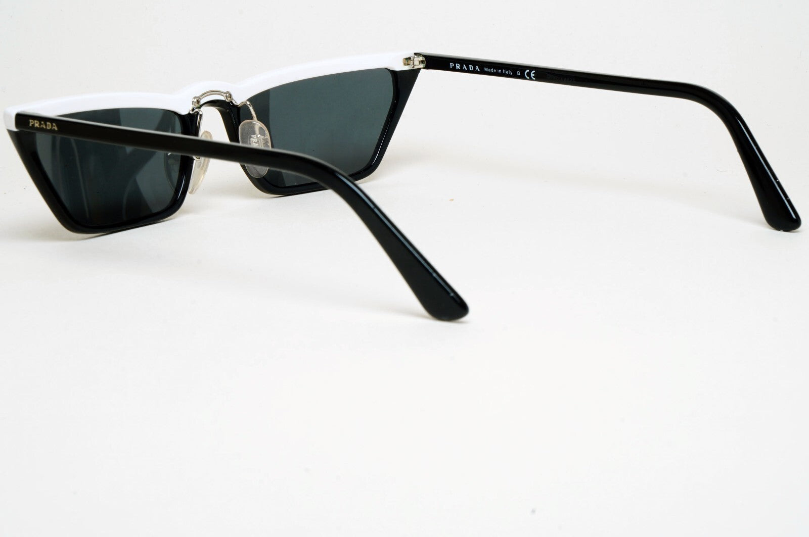 Prada Sunglasses 2018 Ultravox Black White Slim PR19US SPR 19U YC4-5S0 200225