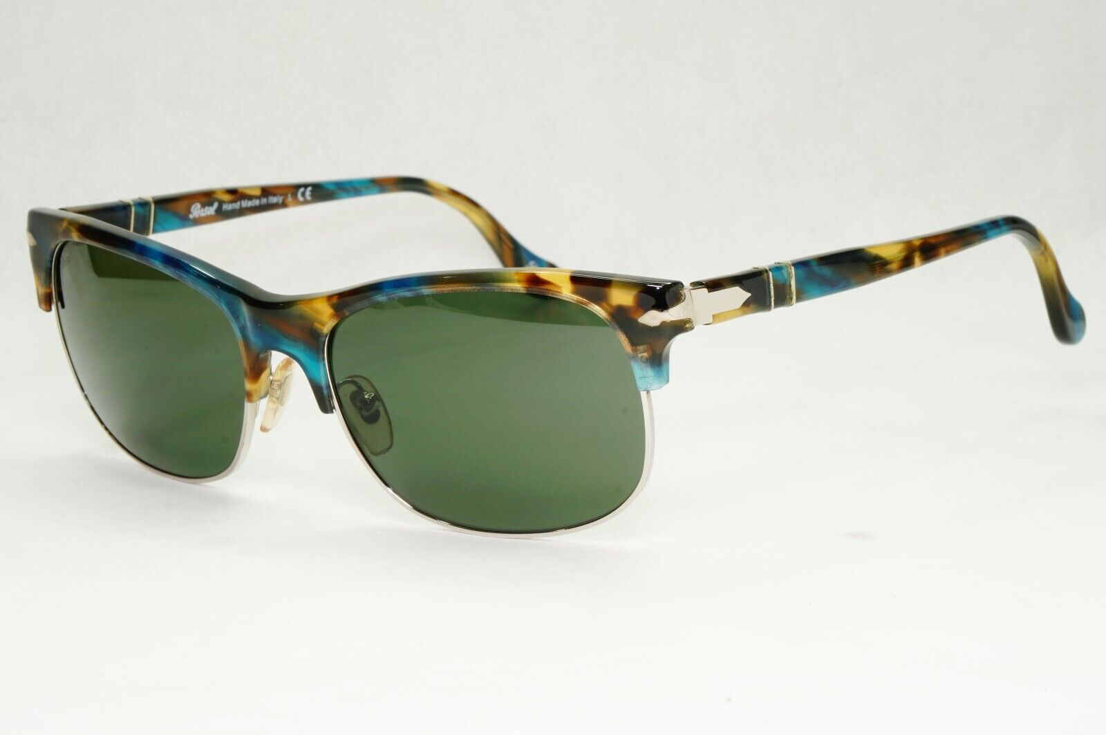 Persol Sunglasses 2012 Brown Blue Tortoise Greeen Square 3034-S 973/31 56mm