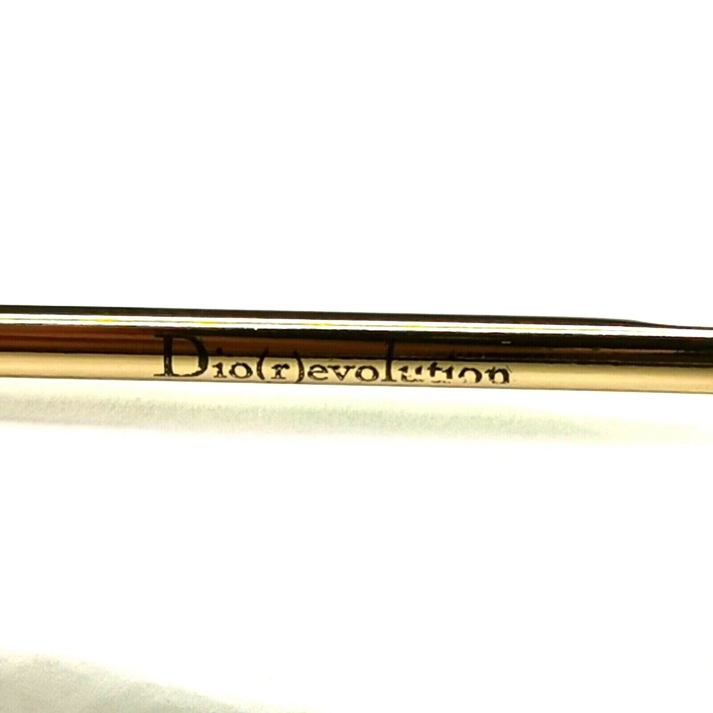 Dior Gold Black Pilot Metal Sunglasses Revolution 2M22K Star Womens Mens