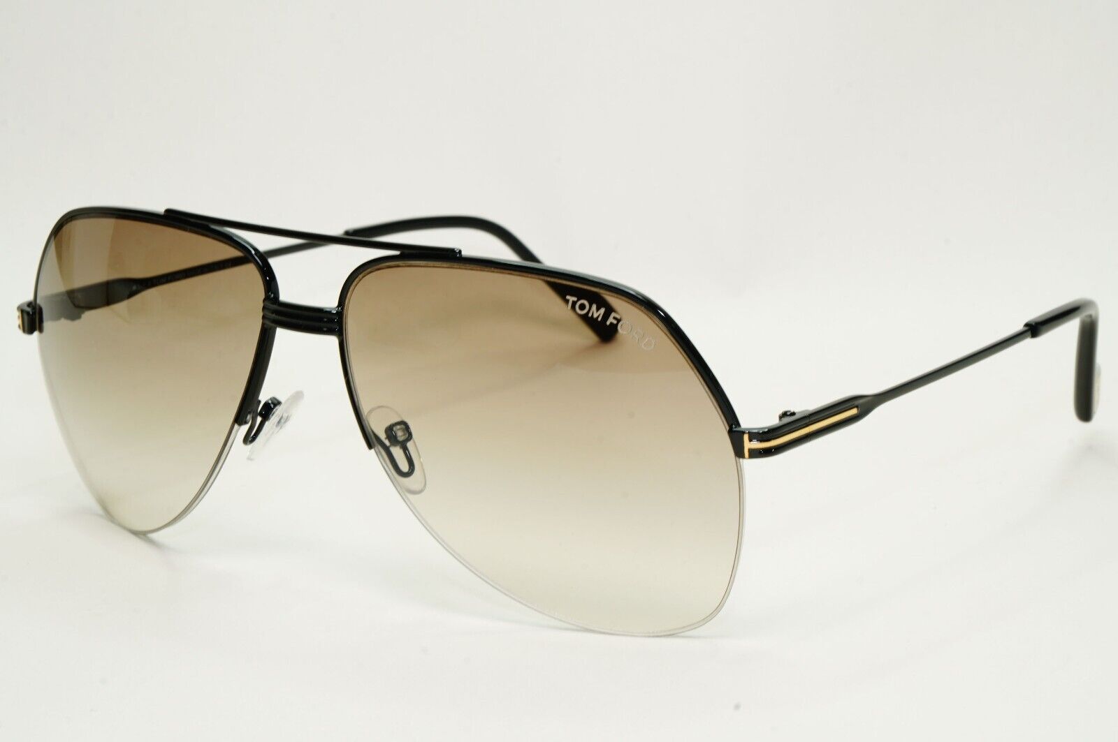 Tom Ford Sunglasses Wilder-02 Black Brown Grey Pilot Large FT0644 TF 644 01A