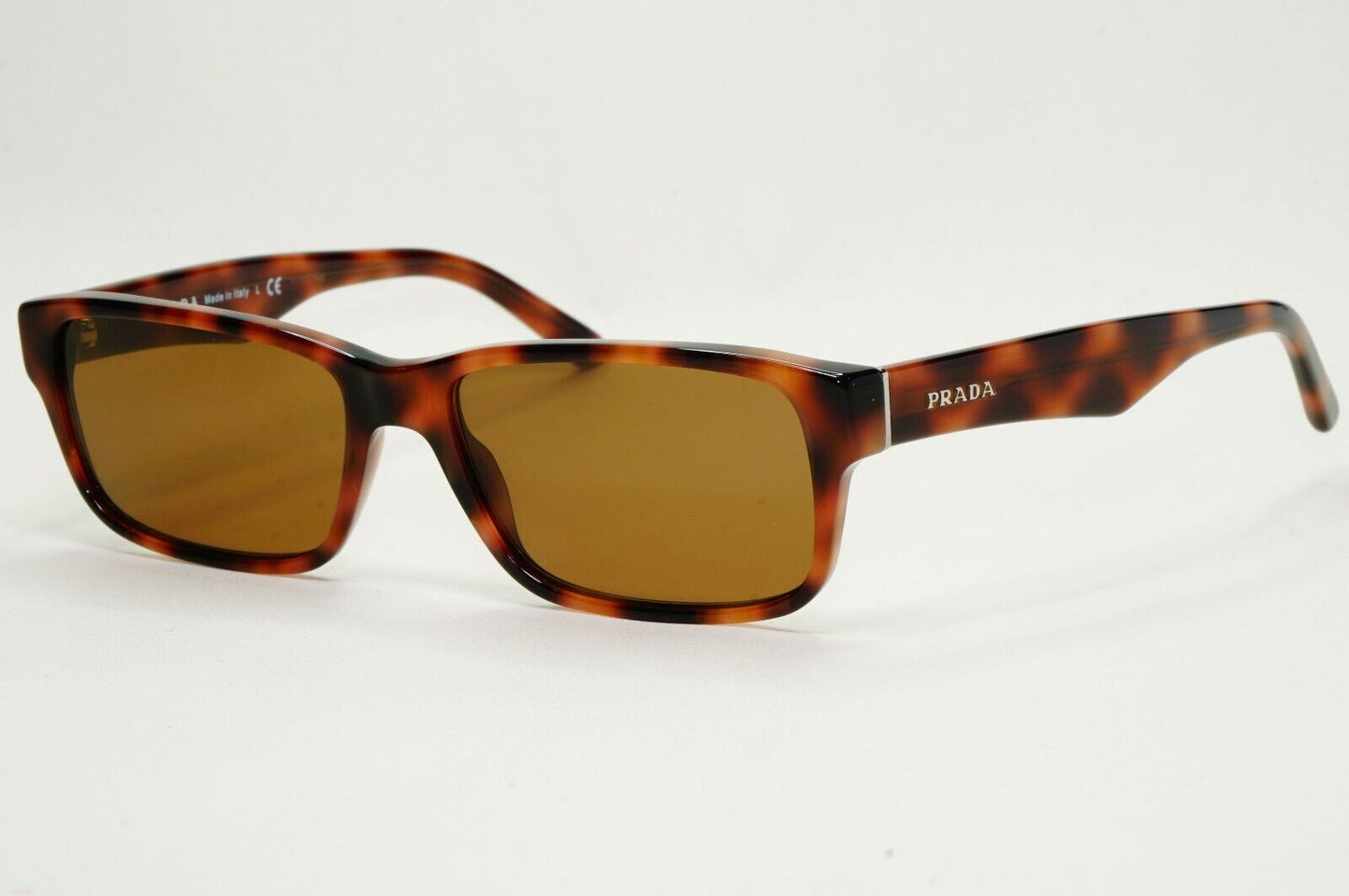 Prada Sunglasses Brown Tortoiseshell Rectangle PR16MV VPR 16M 519-1O1 55mm