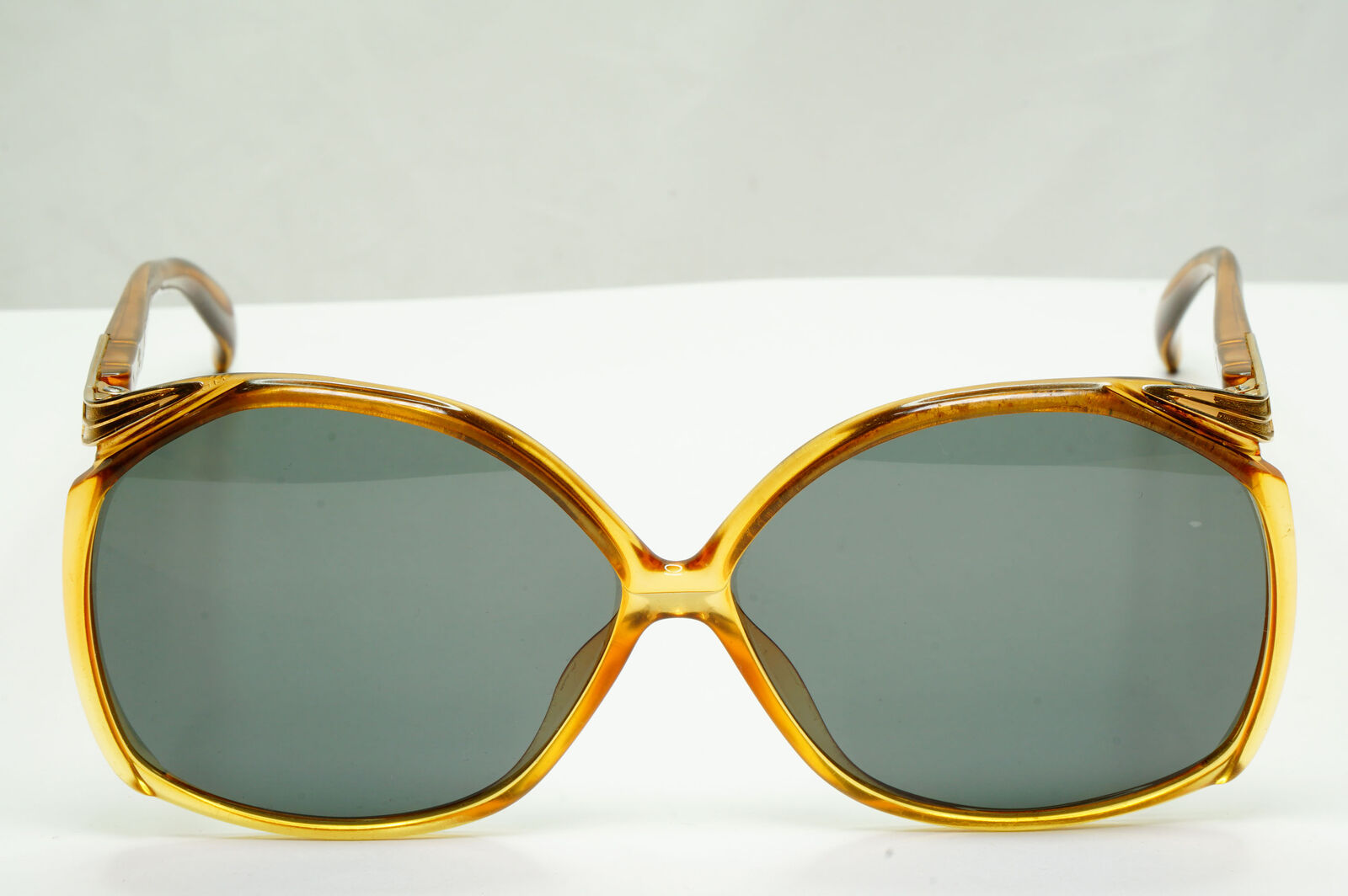 Dior 1990s Vintage Sunglasses Brown Honey Green Square Germany 2104 10 251122