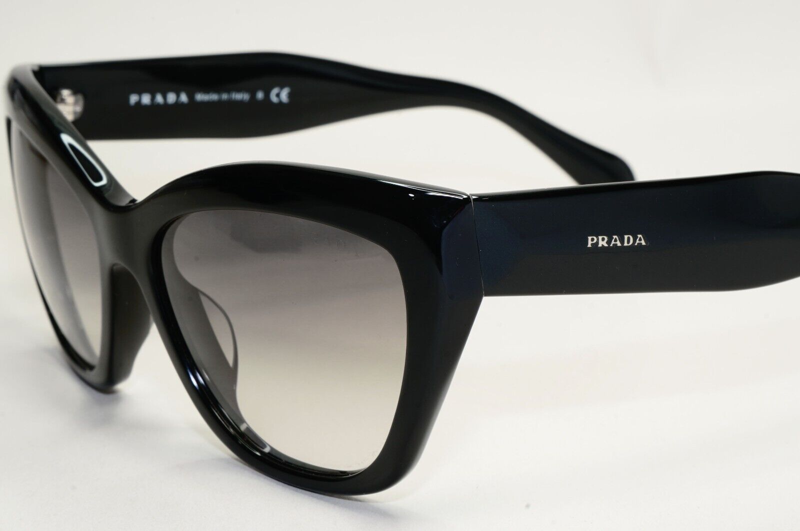 Prada Sunglasses 2012 Black Glossy Grey Gradient PR02QS-A SPR 02Q-A 1AB-0A7