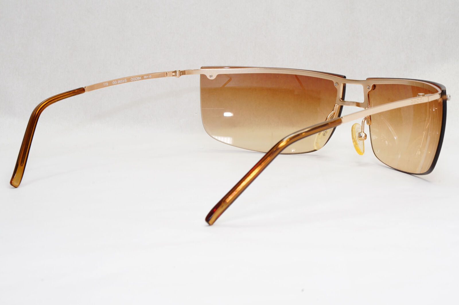 Gucci Sunglasses 2003 Vintage Wrap Gold Brown Gradient GG 2653/S OOOBA 130124