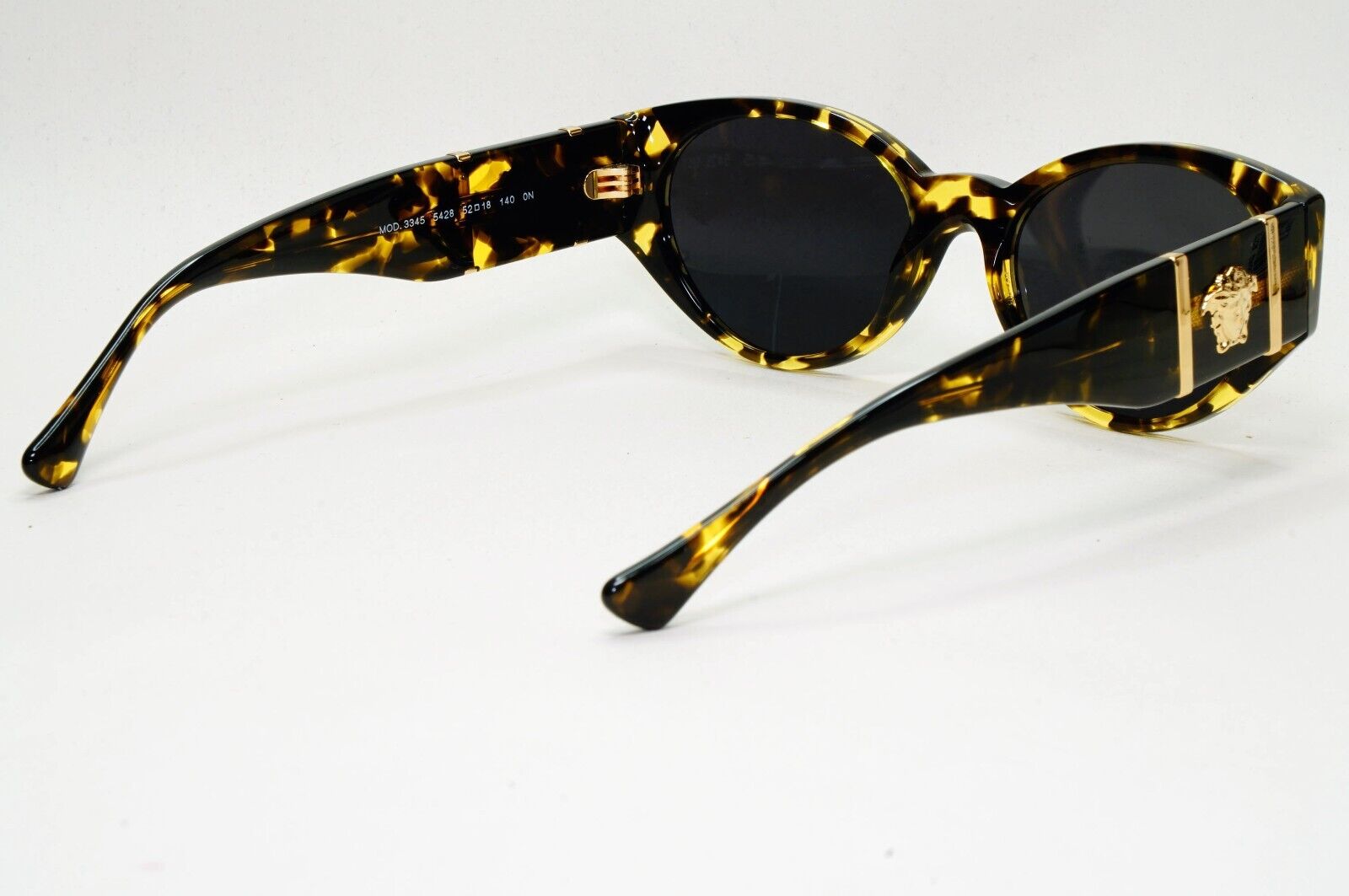Versace Sunglasses Brown Black Gold Havana Marble Medusa MOD VE 3345 5428 52mm