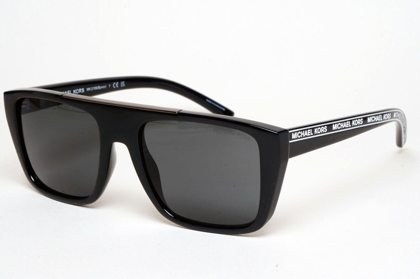 Michael Kors Sunglasses Black Suqare Monogram MK 2159 Byron 3005/87 55mm