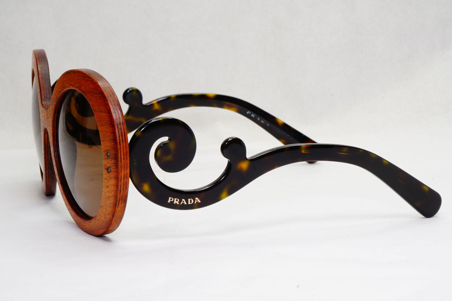 Prada Sunglasses Wood Swirl Raw Edition Brown PR27RS SPR 27R IAM-6S1 120124