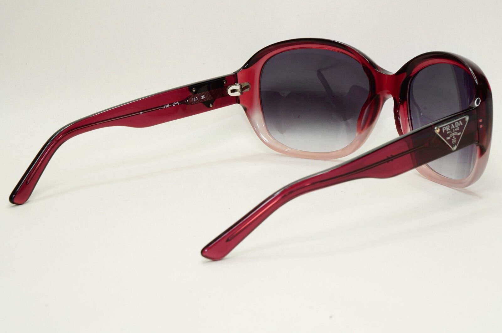 Prada Sunglasses 2011 Vintage Pale Red Triangle PR10MS SPR 10M ZYV-3M1 081124