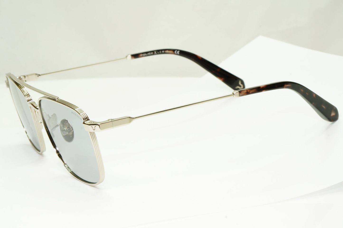 Police Lewis Hamilton F1 Sunglasses Photochromic Silver Grey SPL B28 COL 579F