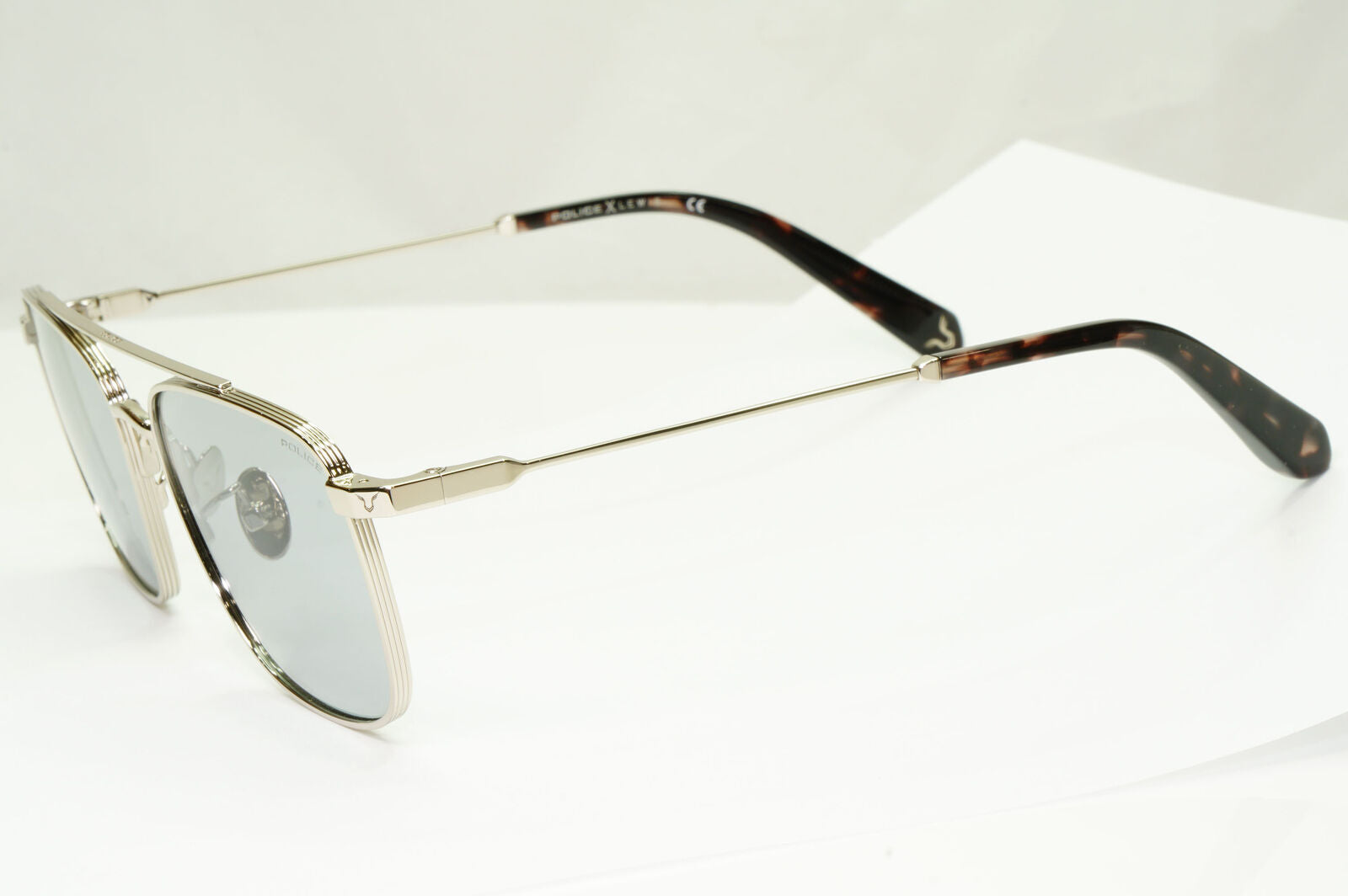 Police Lewis Hamilton F1 Sunglasses Photochromic Silver Grey SPL B28 COL 579F