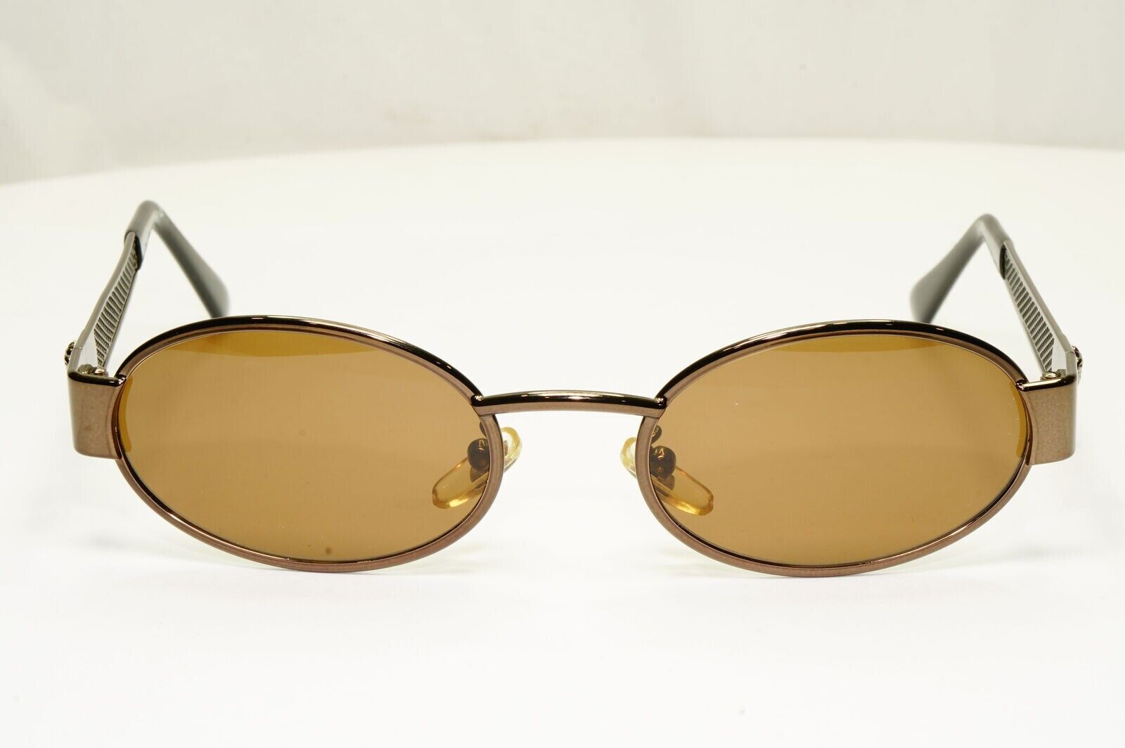 Gianni Versace 1996 Vintage Metal Mesh Brown Medusa Sunglasses MOD X21 COL 62M