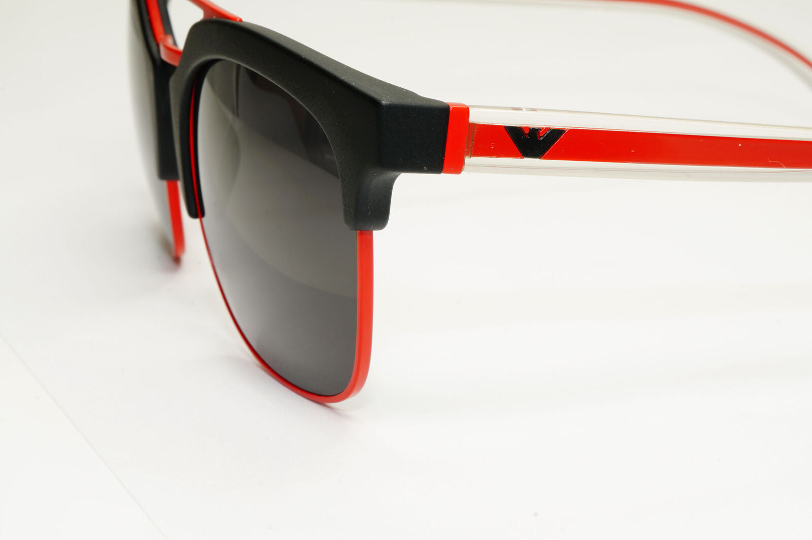 Emporio Armani Sunglasses Red Black Square Mens EA 4093 5042/87 141122