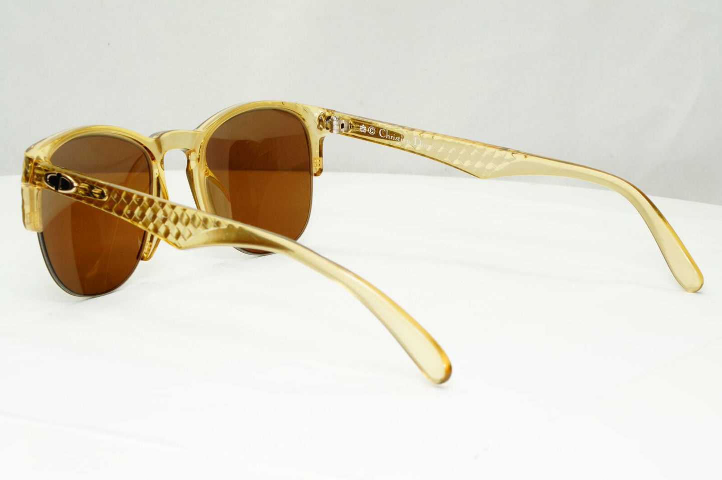 Dior 1990s Vintage Sunglasses Transparent Honey Brown Germany 2376 20 071222