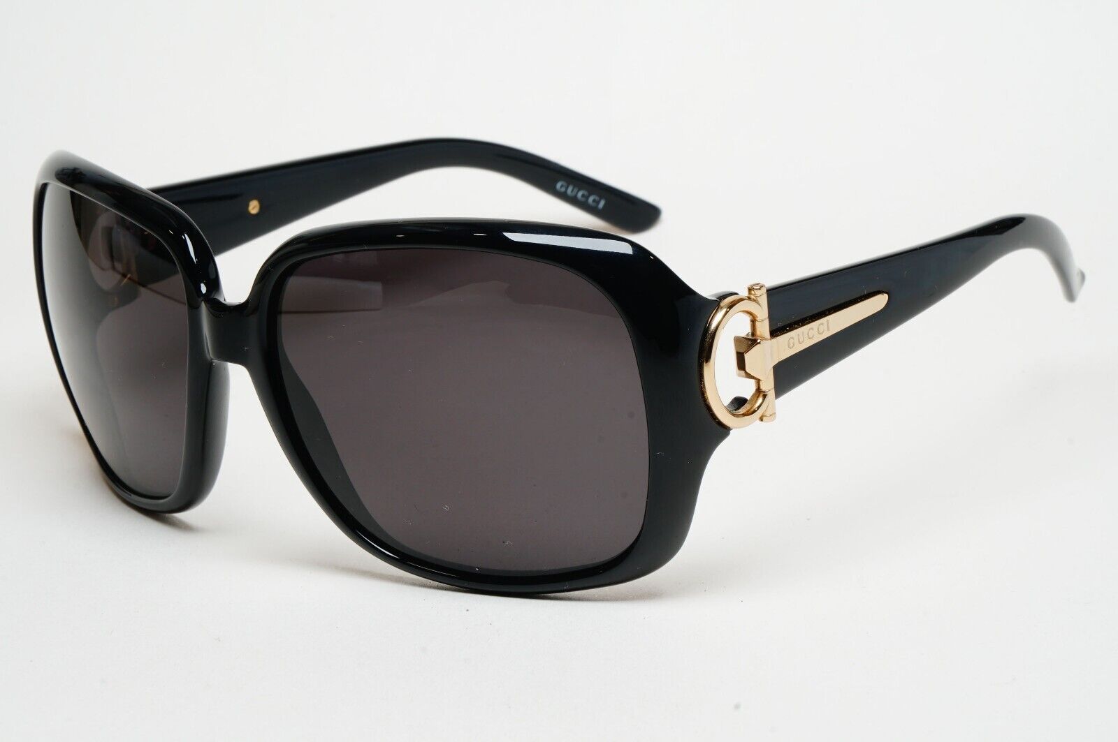 Gucci Sunglasses 2008 Vintage Horsebit Black Gold GG 3099/S D28N3 250125