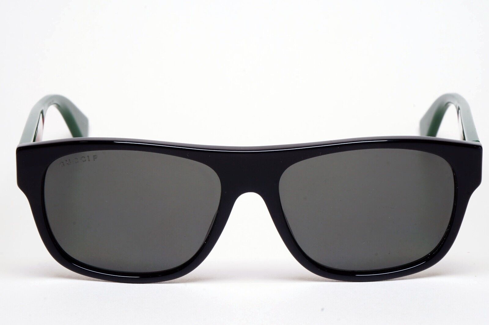 Gucci Sunglasses 2018 Polarized Black Grey Red Green GG0341S 002 56mm 110225