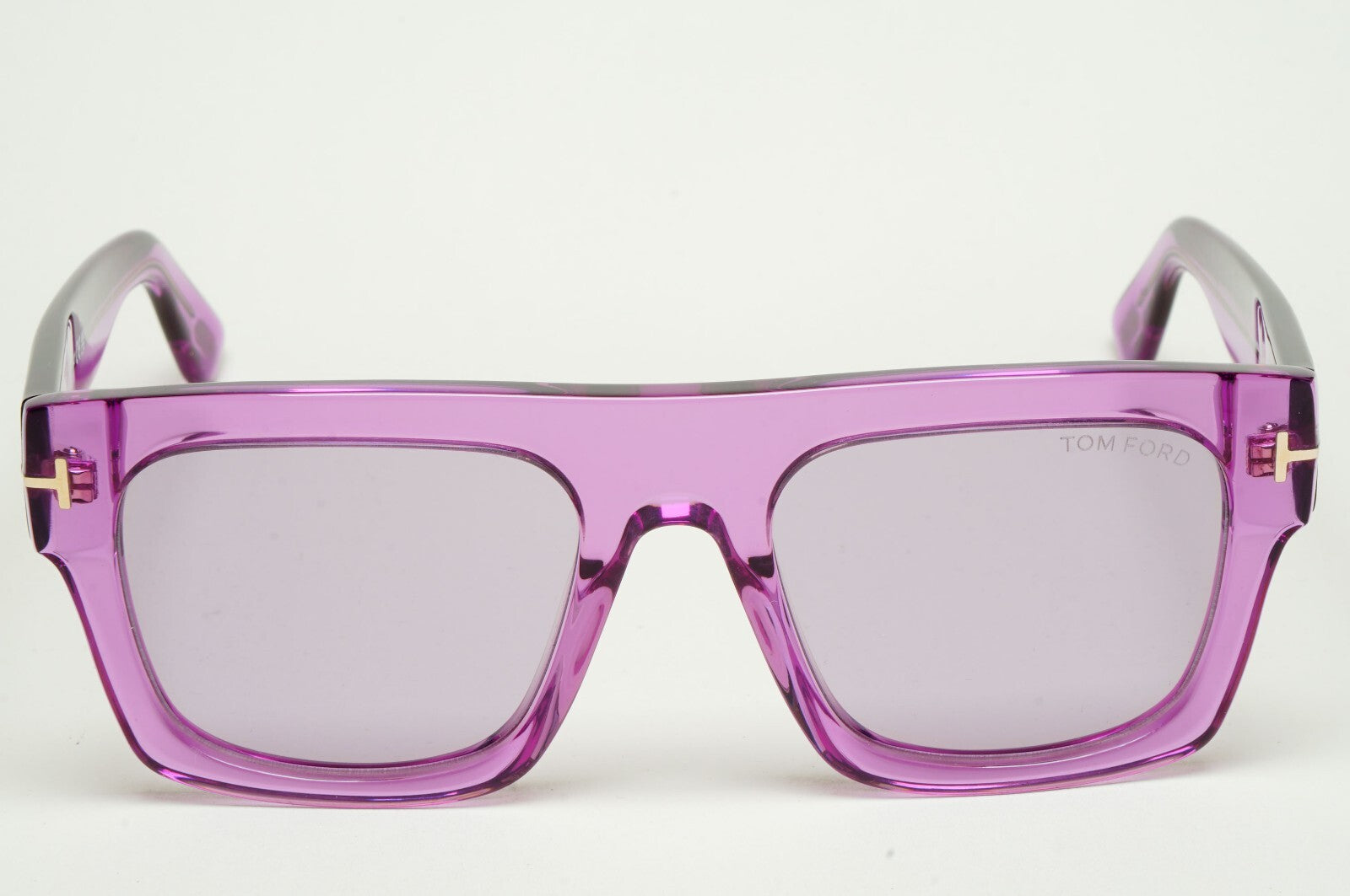 Tom Ford Sunglasses Fausto Violet Transparent Square FT0711 TF 711 81Y 53mm