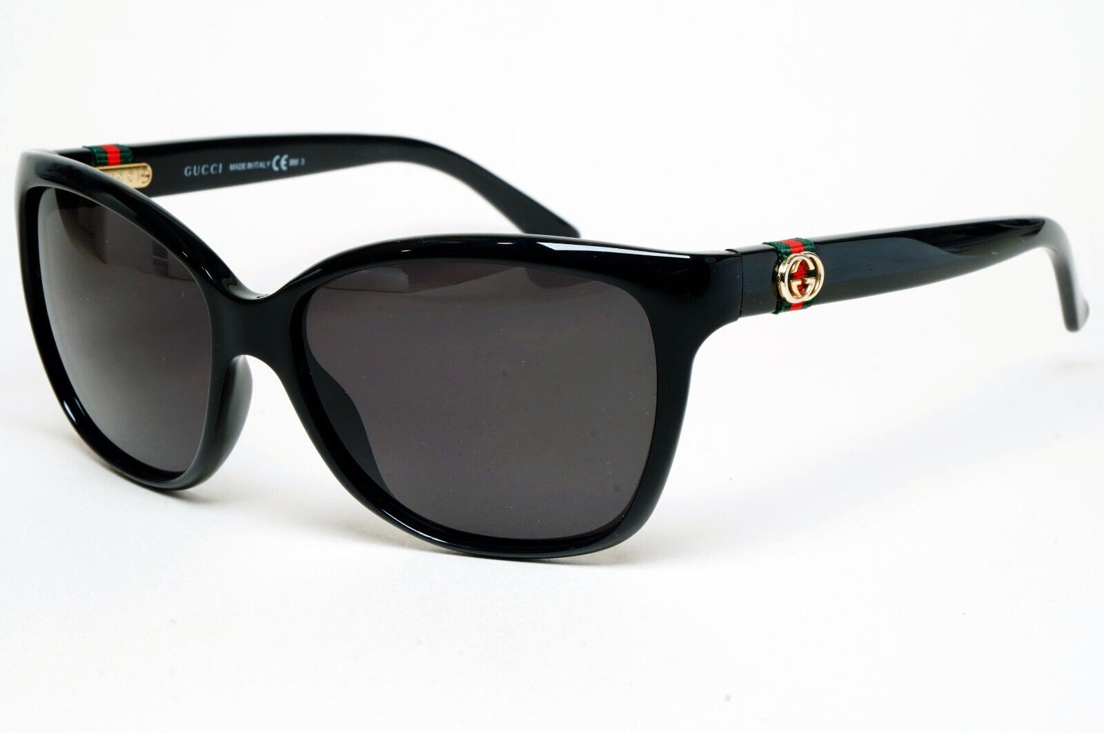 Gucci Sunglasses 2012 Vintage Ribbon Black Gold GG 3645/S D28WJ 56mm 220125