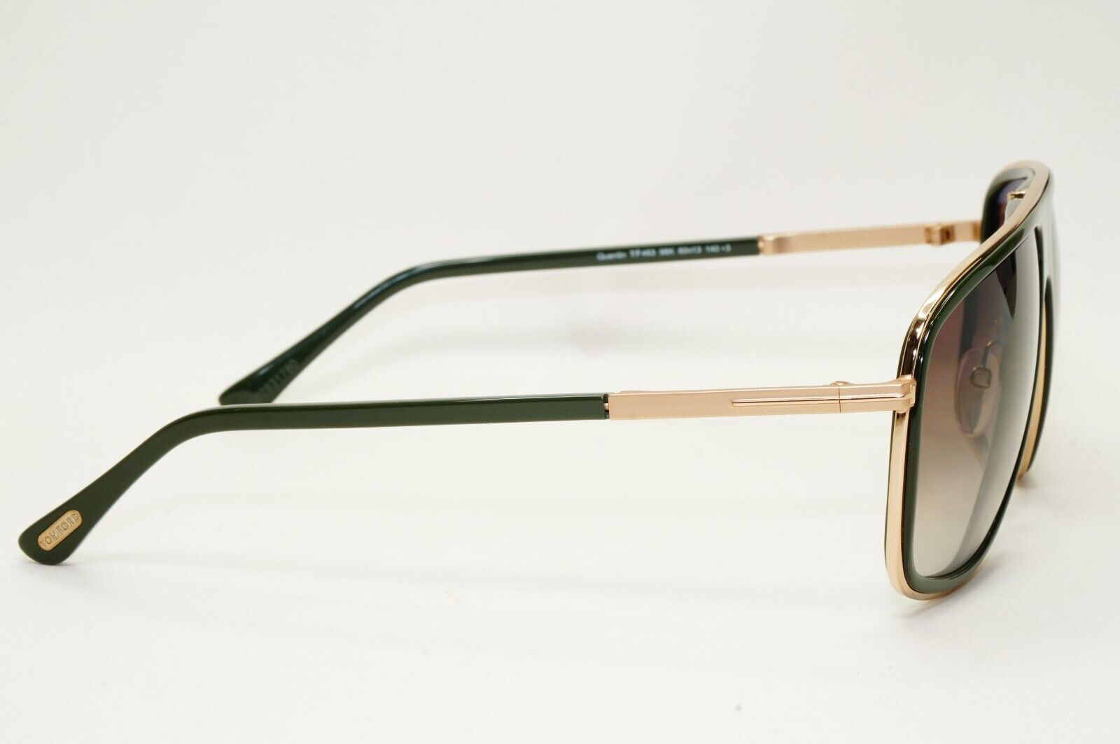Tom Ford Sunglasses Quentin Green Gold Brown Gradient Square FT0463 TF 463 98K