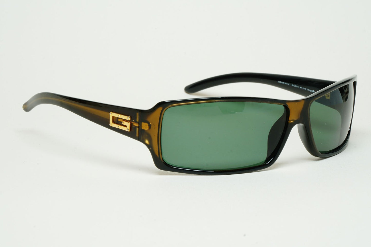 Gucci Sunglasses 1999 Vintage Rectangle Brown Honey Green GG 2515/S 9D1 100325