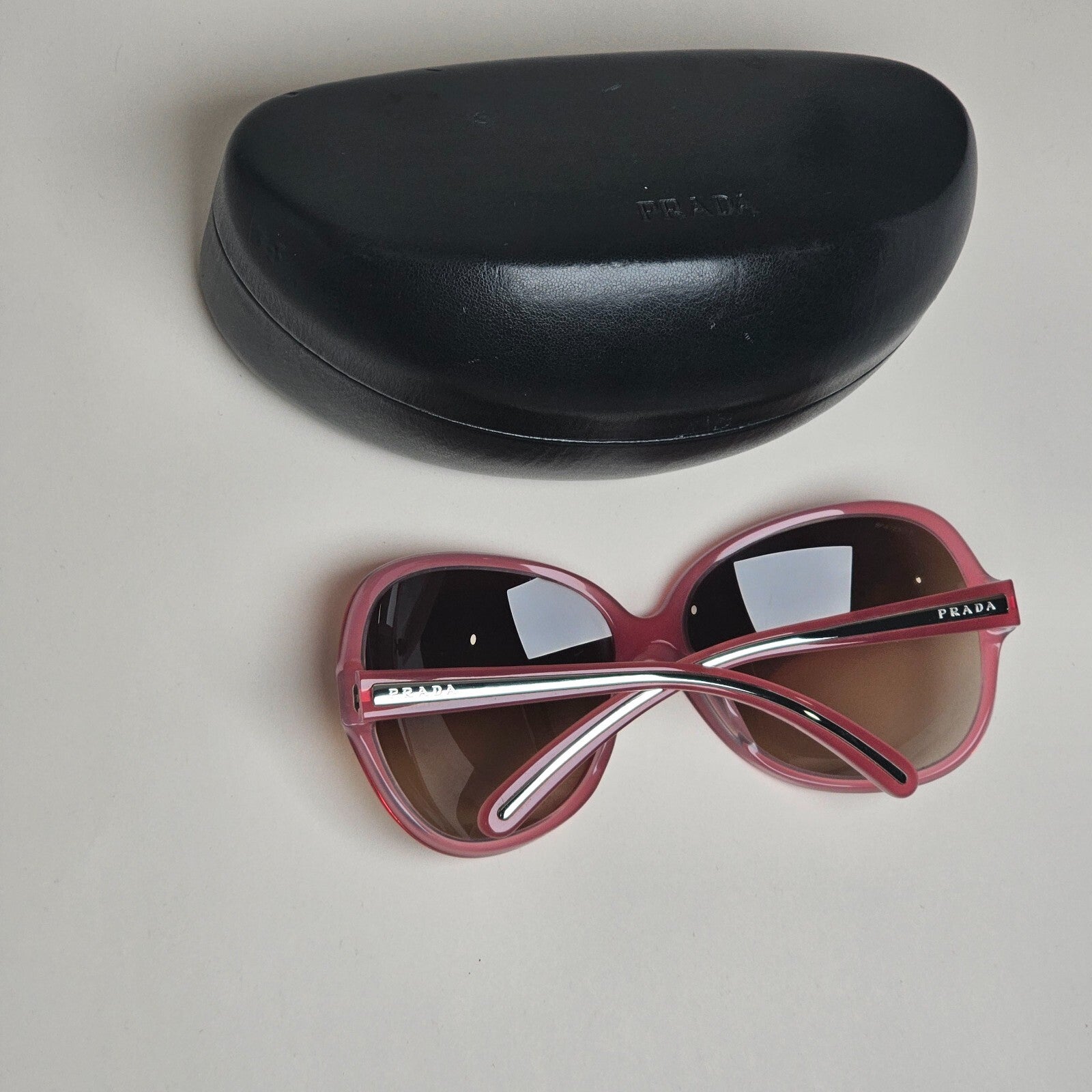 Prada Sunglasses 2006 Vintage Pink Brown Large PR19IS SPR 19I 7BW-6S1 070325