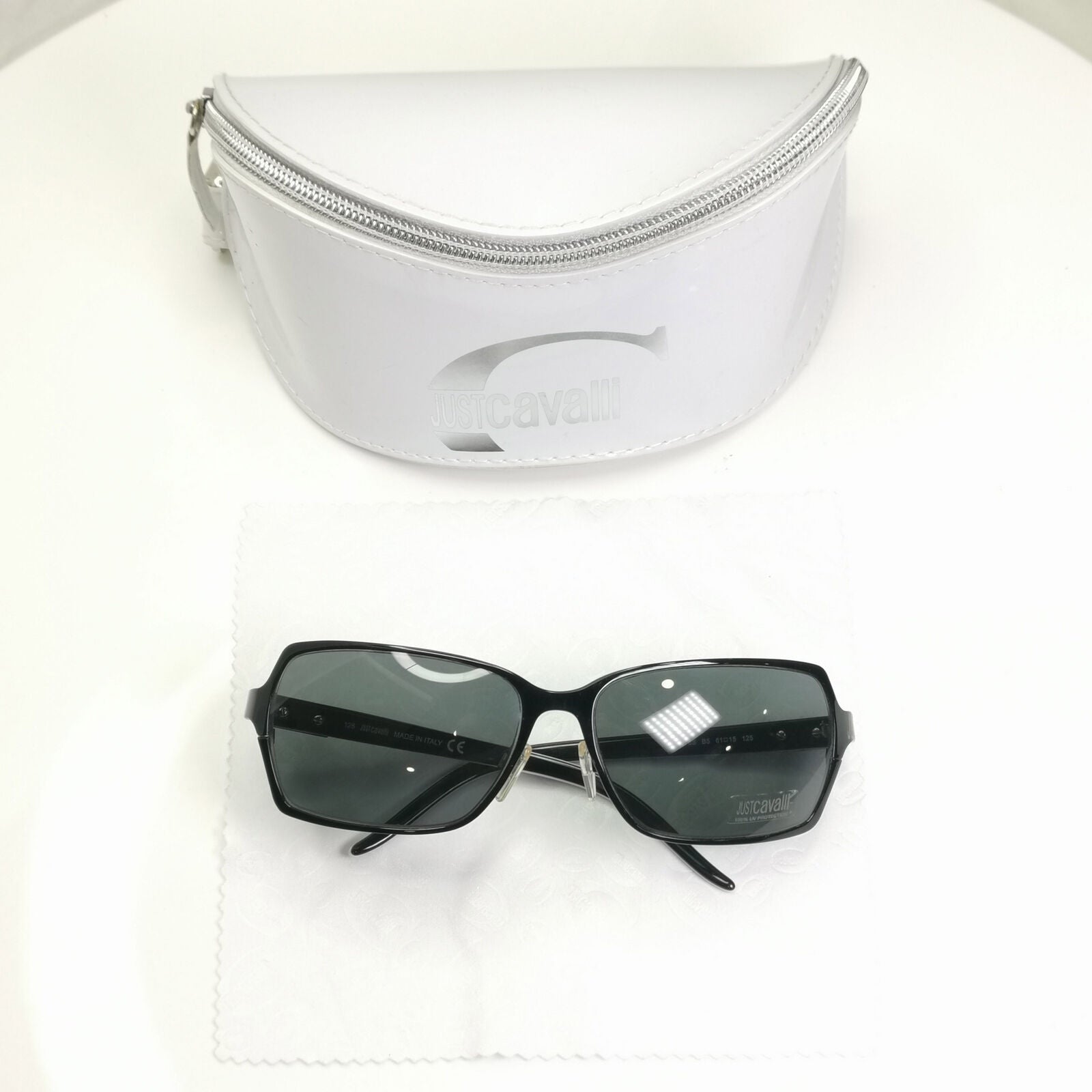 Authentic Just Cavalli Mens Womens Vintage Sunglasses Black JC 6S B5 270721