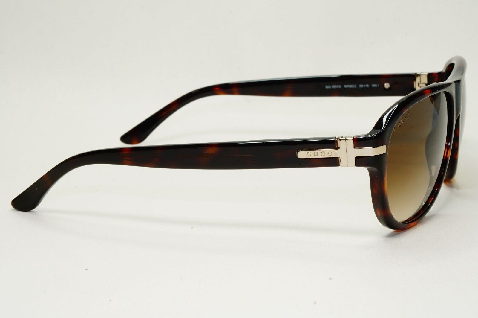 Gucci Sunglasses 2012 Vintage Brown Gold Pilot Unisex GG 1051/S WR9CC 171024