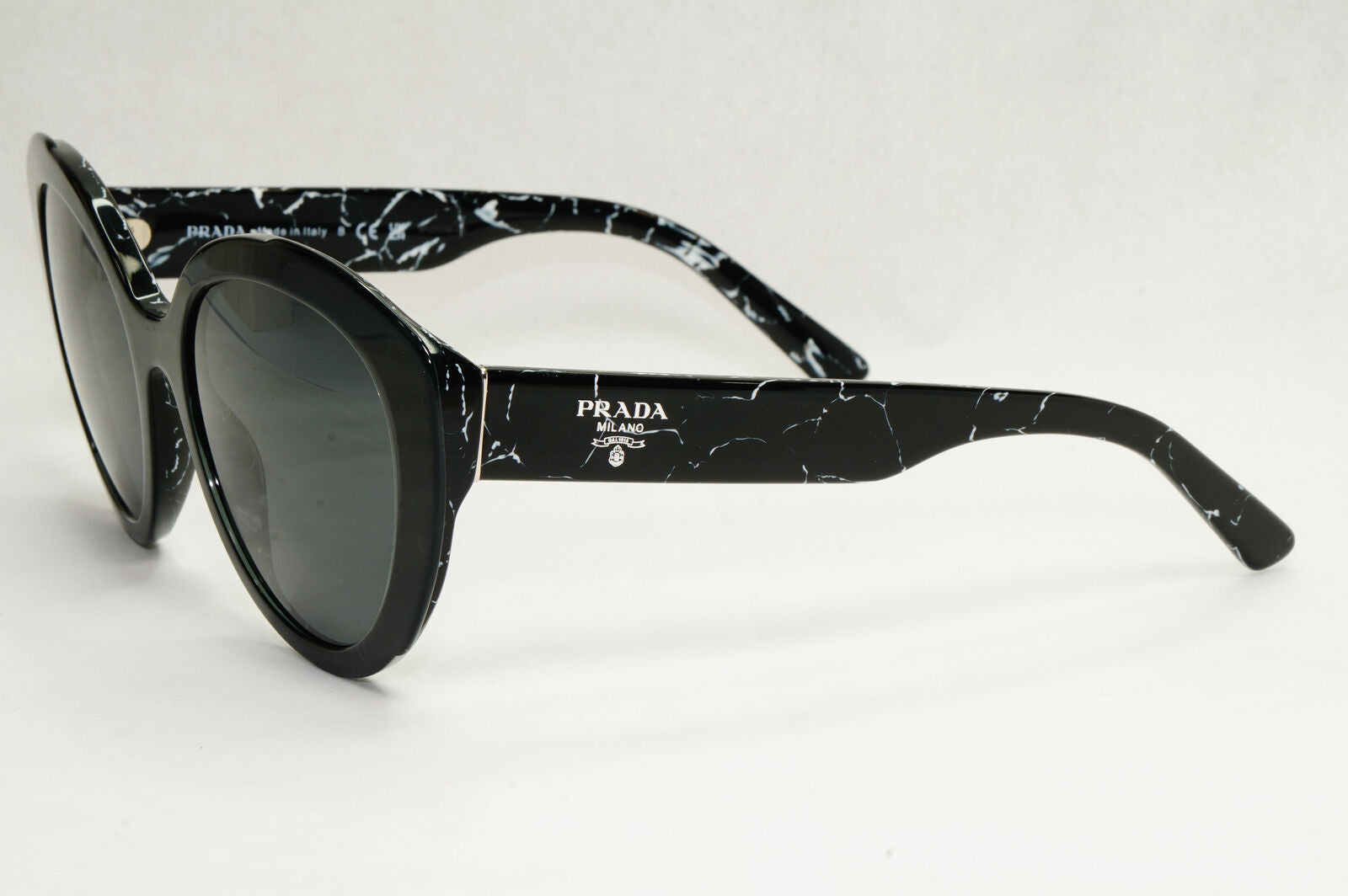 Prada Sunglasses Black Marble Lightning Grey PR01YS SPR 01Y 09V-5S0 270124