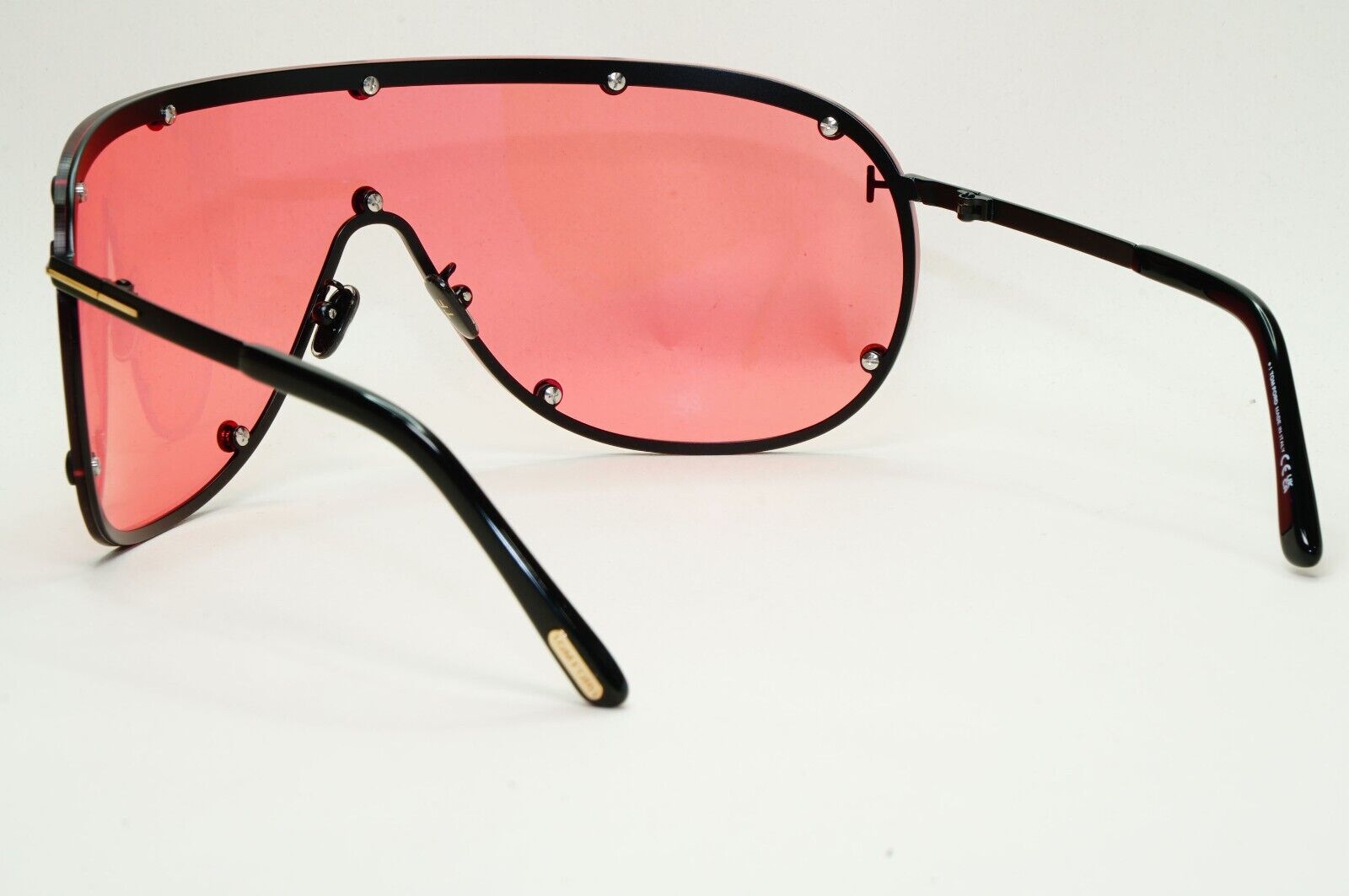 Tom Ford Sunglasses Kyler Red Bordeaux Black Shield Unisex FT1043 TF 1043 02S