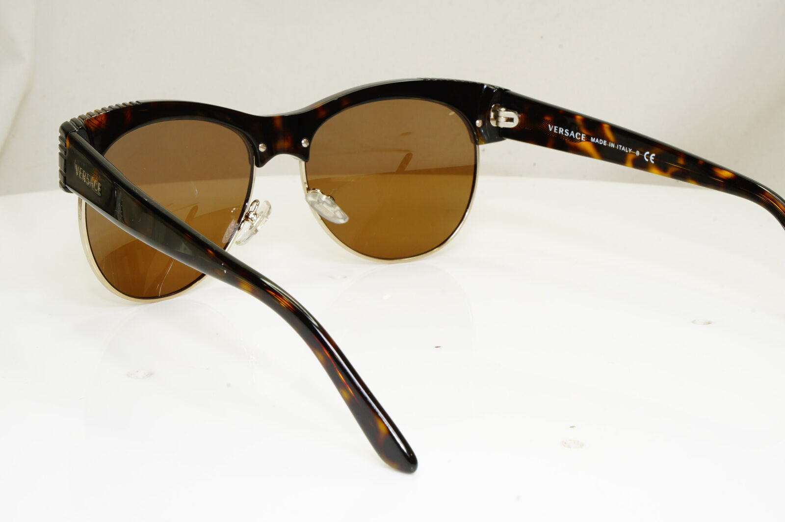 Authentic VERSACE Womens Vintage Sunglasses Brown Square 4222 108/T3 29315