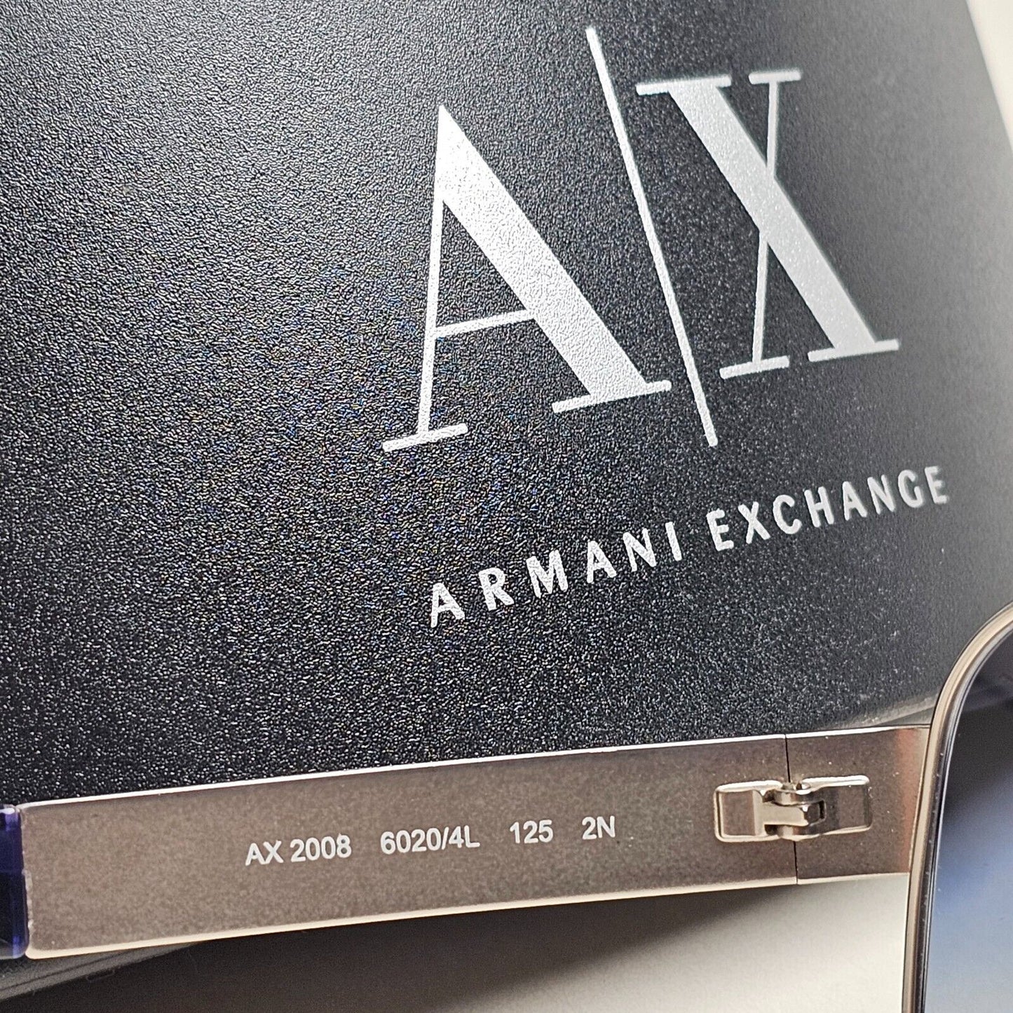 Armani Exchange Sunglasses 2015 Silver Blue Shield AX 2008 6020/4L [b] 221124