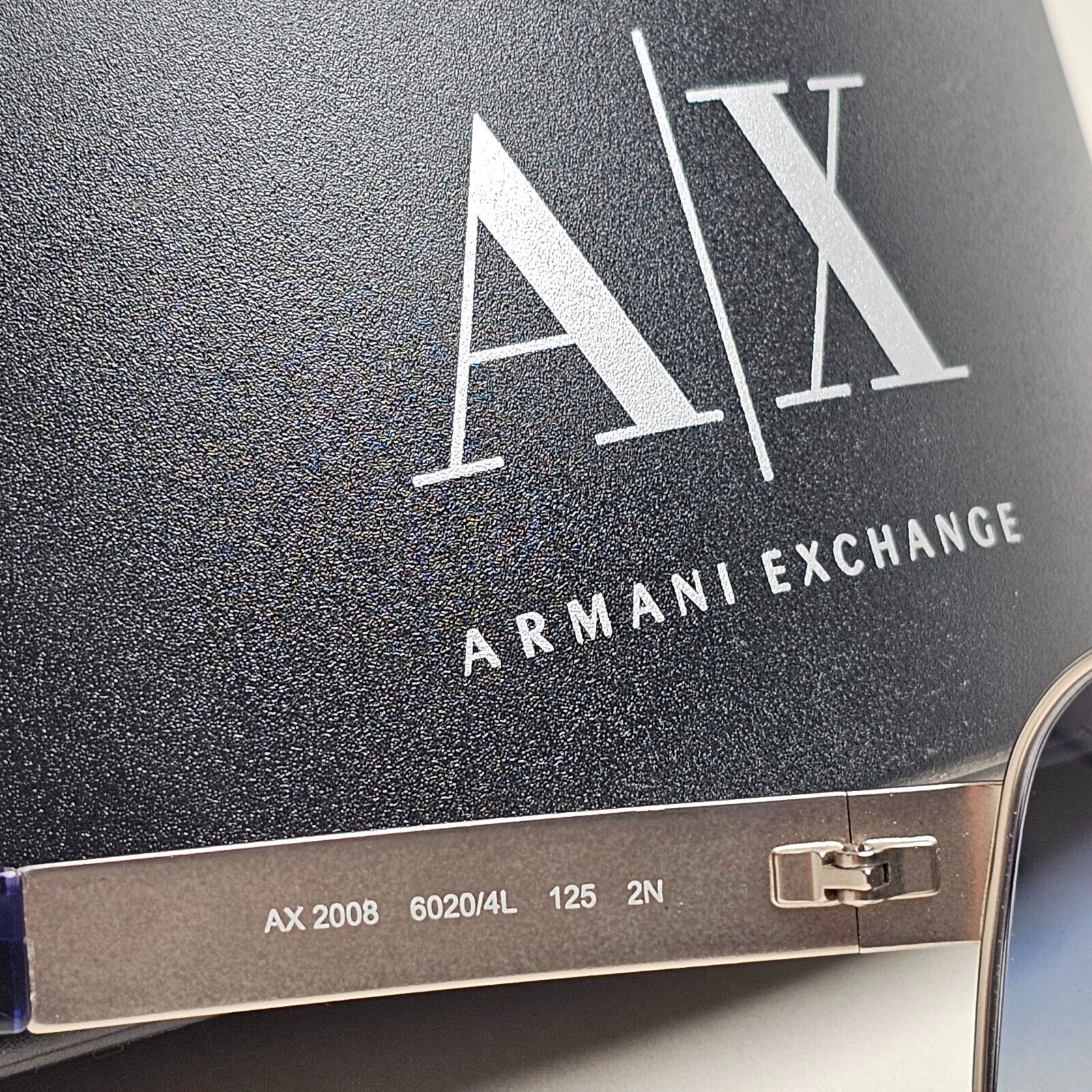 Armani Exchange Sunglasses 2015 Silver Blue Shield AX 2008 6020/4L [b] 221124