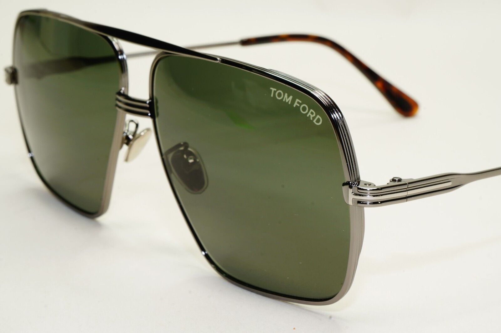 Tom Ford Sunglasses Frankie Gunmetal Grey Green Navigator FT0735-H TF 735-H 12N