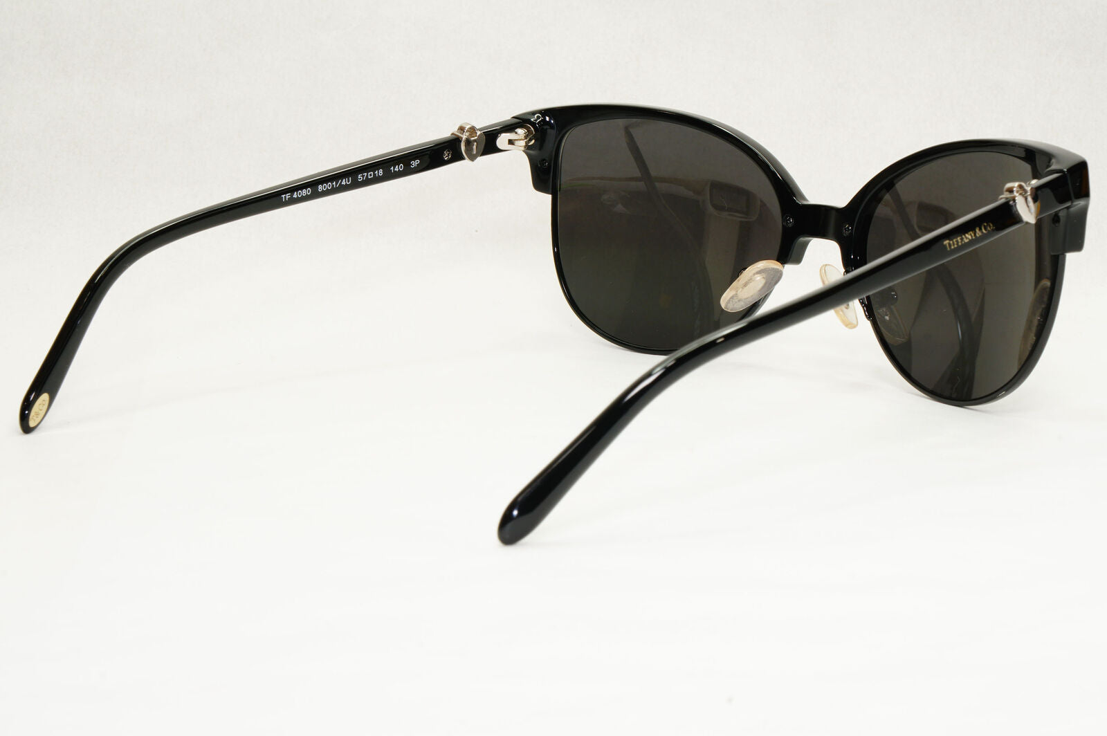 Tiffany & Co. Sunglasses 2014 Vintage Black Silver Locks TF 4080 8001/4U 141223