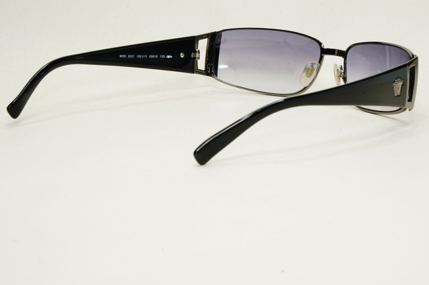 Versace Sunglasses 2003 Vintage Grey Gunmetal Black MOD 2021 1001/11 60mm 270924