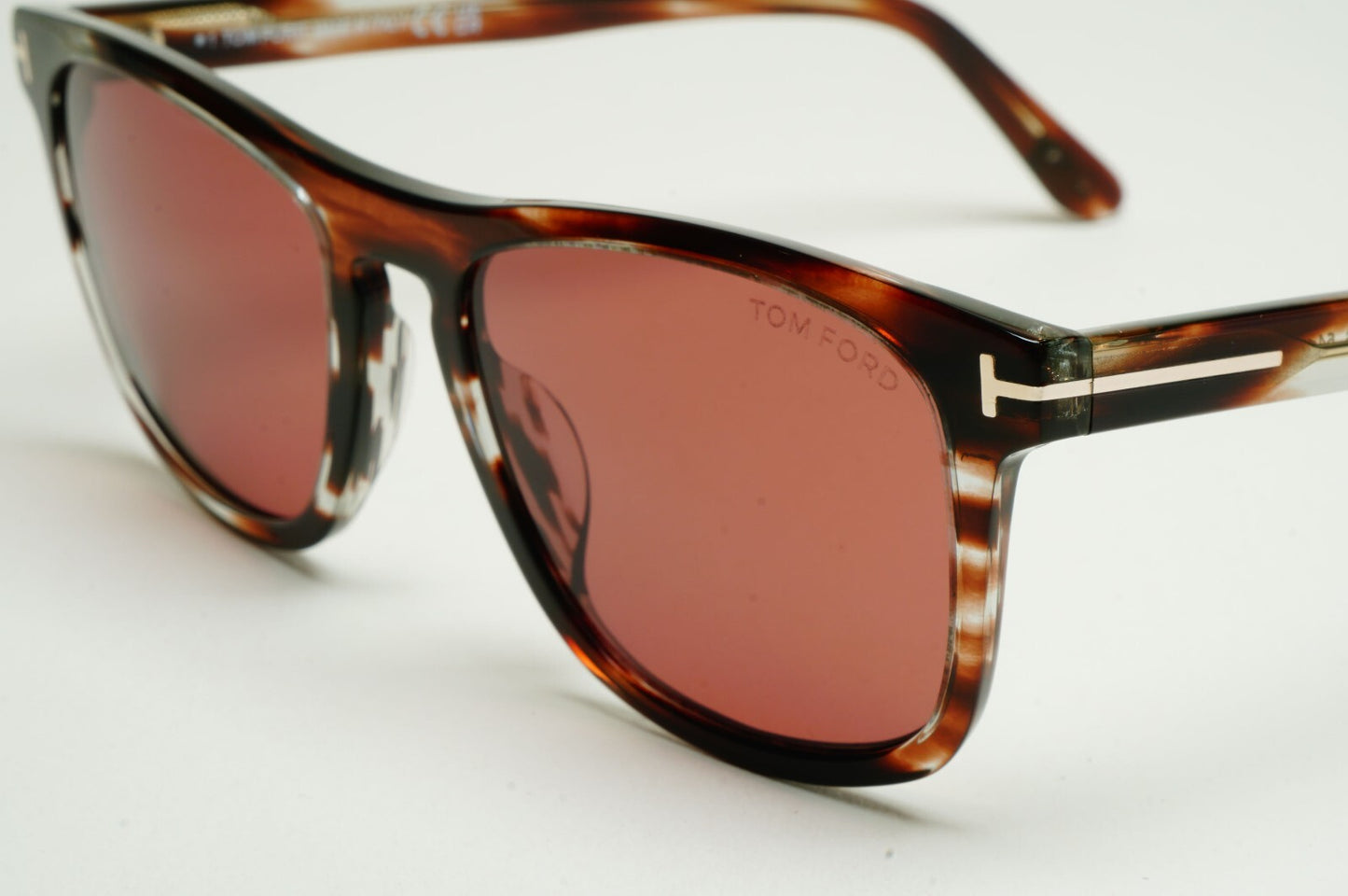 Tom Ford Sunglasses Gerard-02 Square Brown Tortoise Pink Bordo FT0930 TF 930 56S