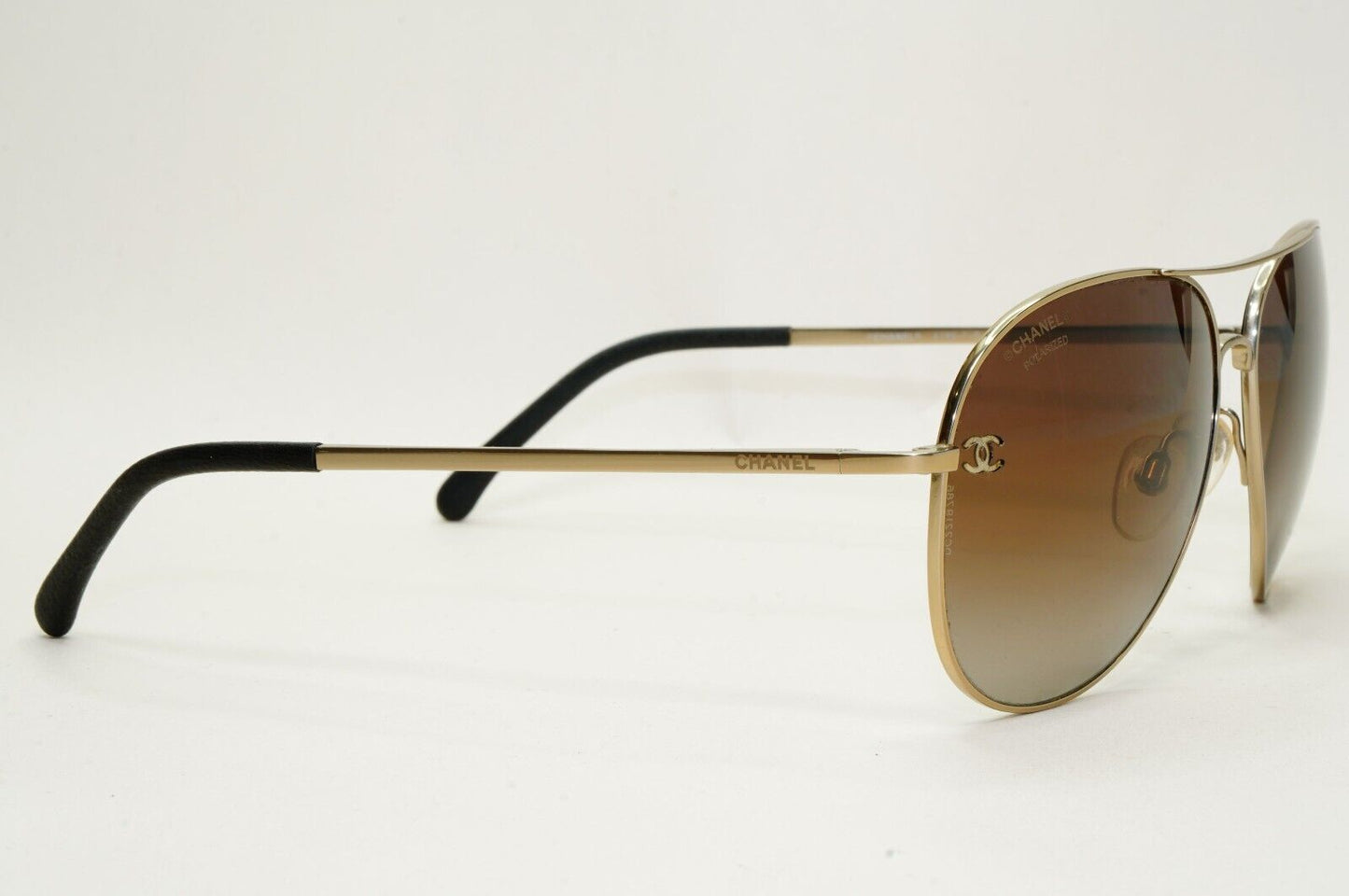 Chanel Sunglasses Polarized Titanium Gold Brown Pilot 4189-T-Q c.395/S9 091124