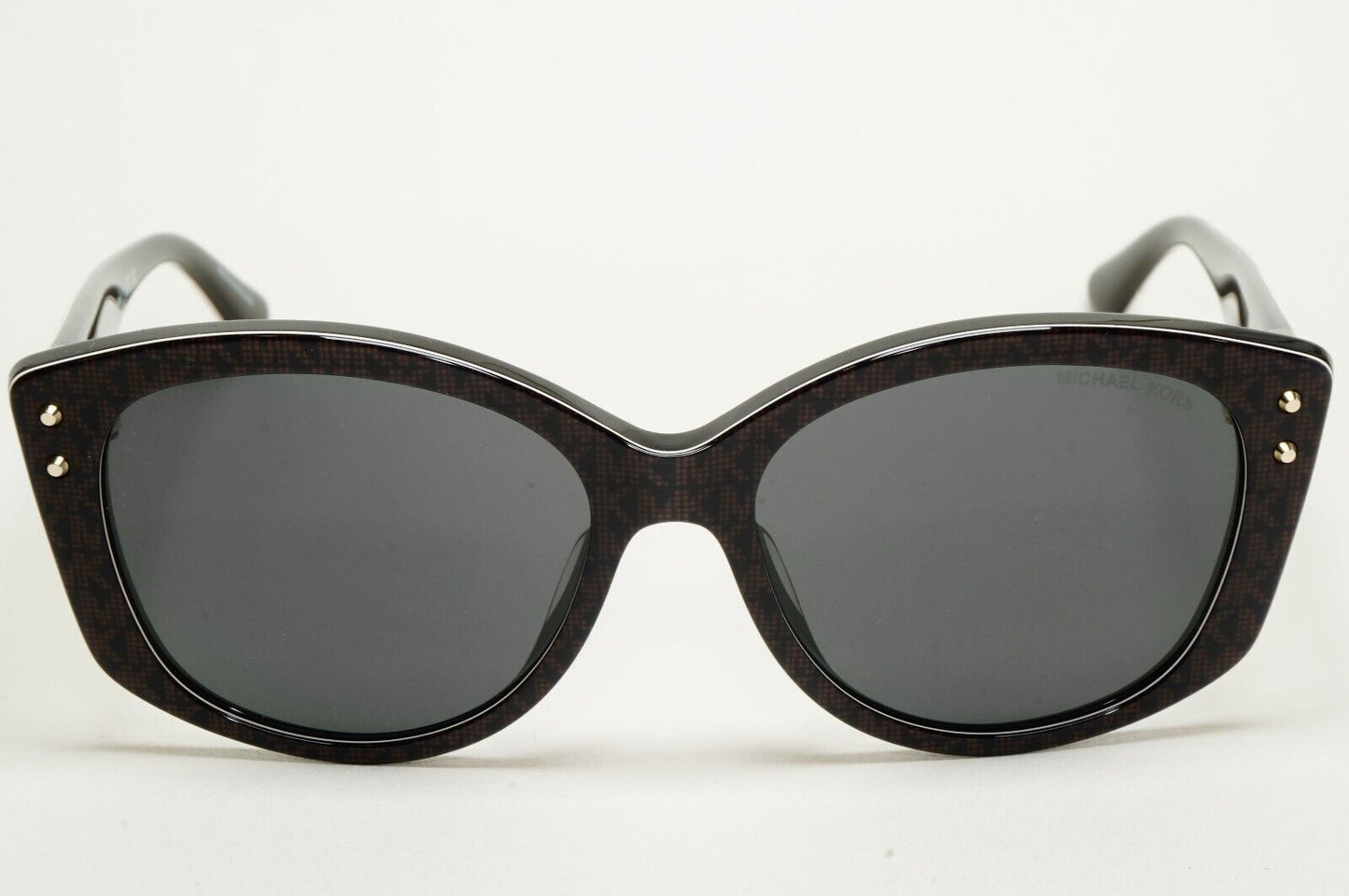 Michael Kors Sunglasses Black Gold Monogram Square MK 2175U Charleston 3500/87
