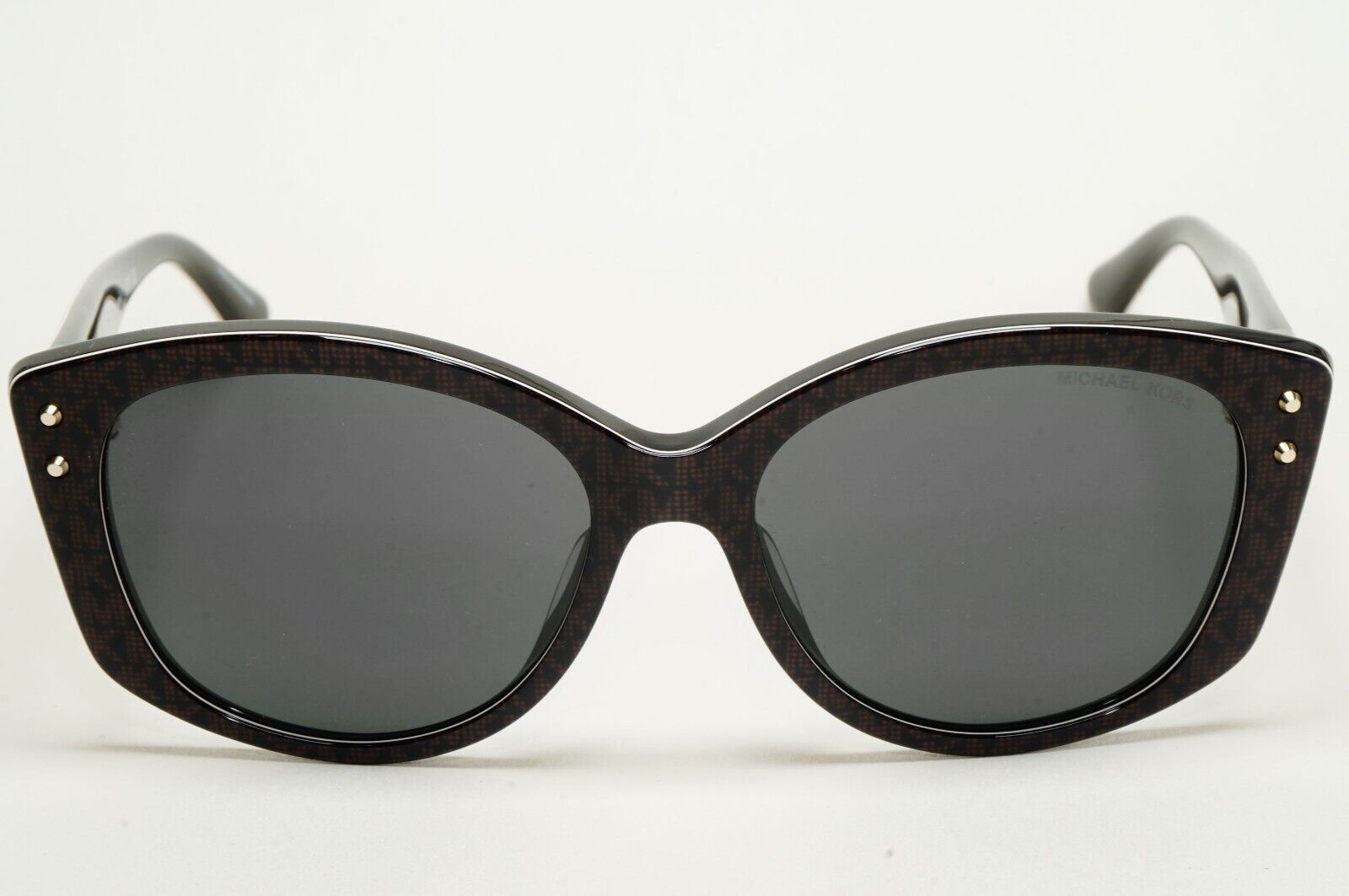 Michael Kors Sunglasses Black Gold Monogram Square MK 2175U Charleston 3500/87