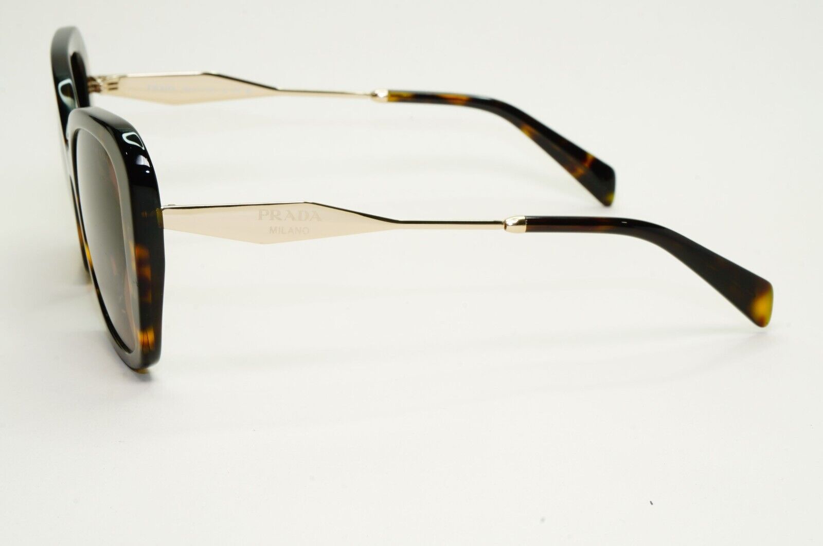 Prada Sunglasses Brown Tortoiseshell Gradient Gold PR03YS SPR 03Y 2AU-6S1 53mm