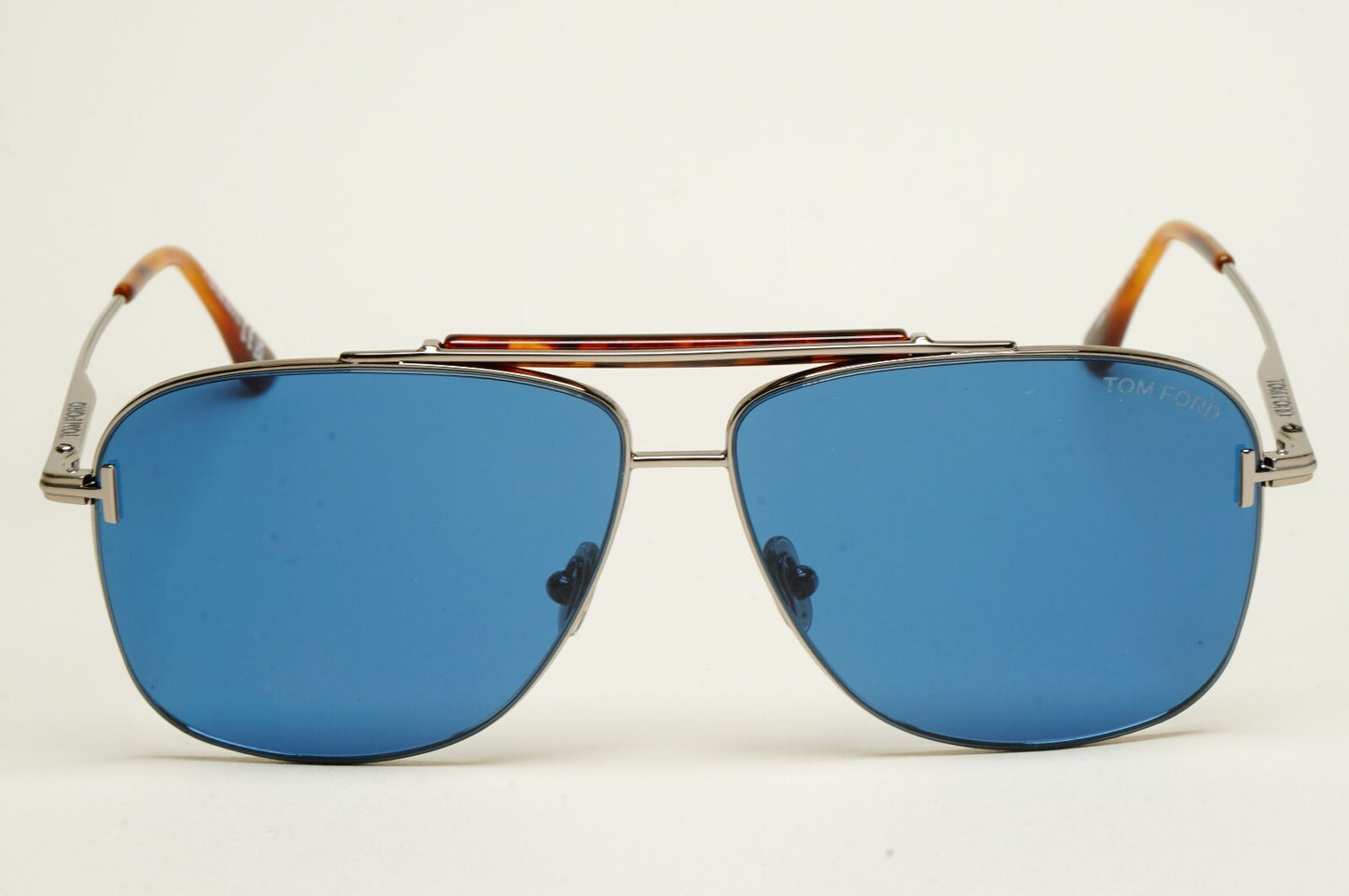 Tom Ford Sunglasses Jaden Blue Ruthenium Navigator Pilot FT1017 TF 1017 14V