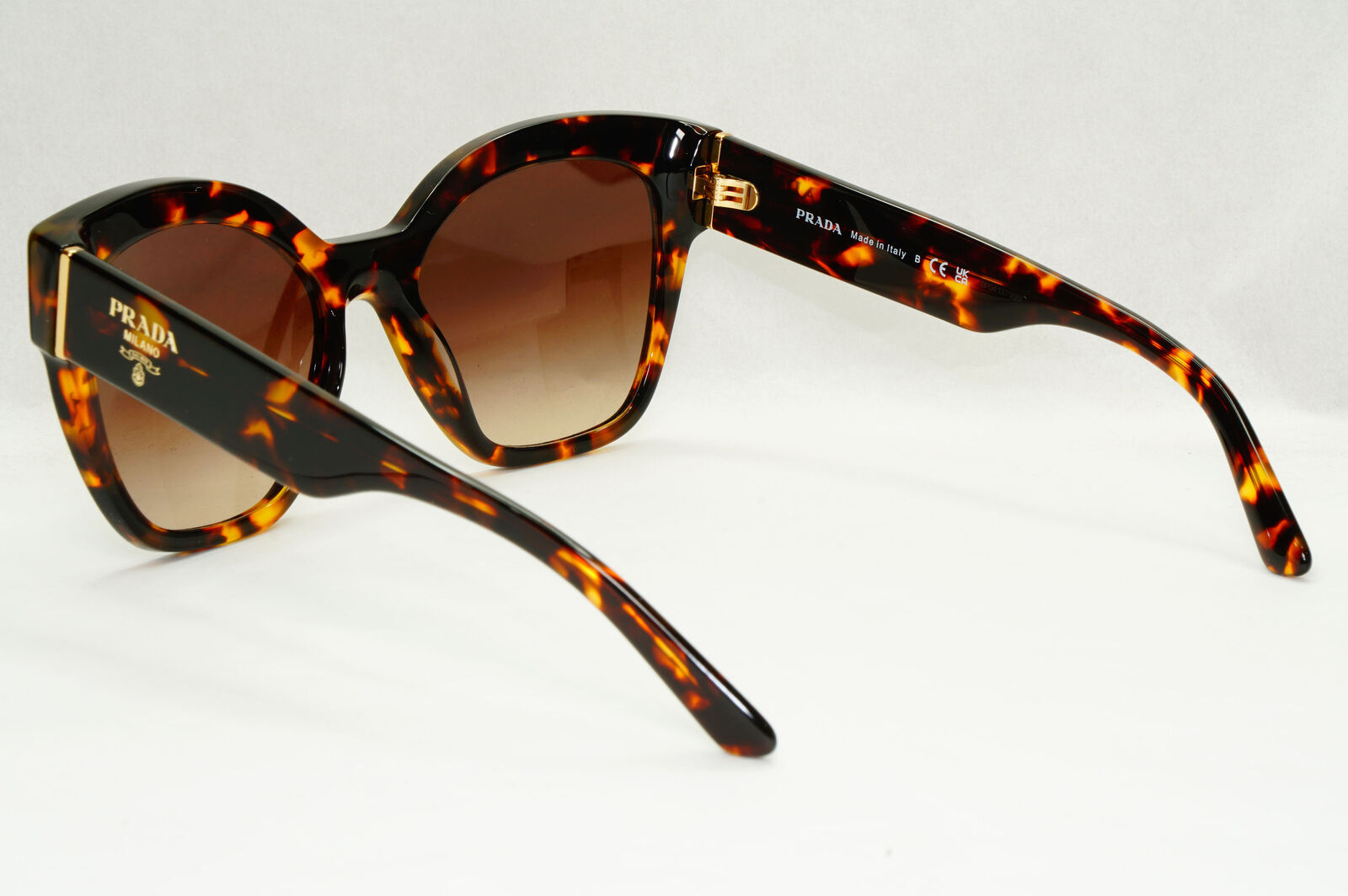 Prada Sunglasses Honey Brown Tortoiseshell Square PR17ZS SPR 17Z VAU-6S1 54mm